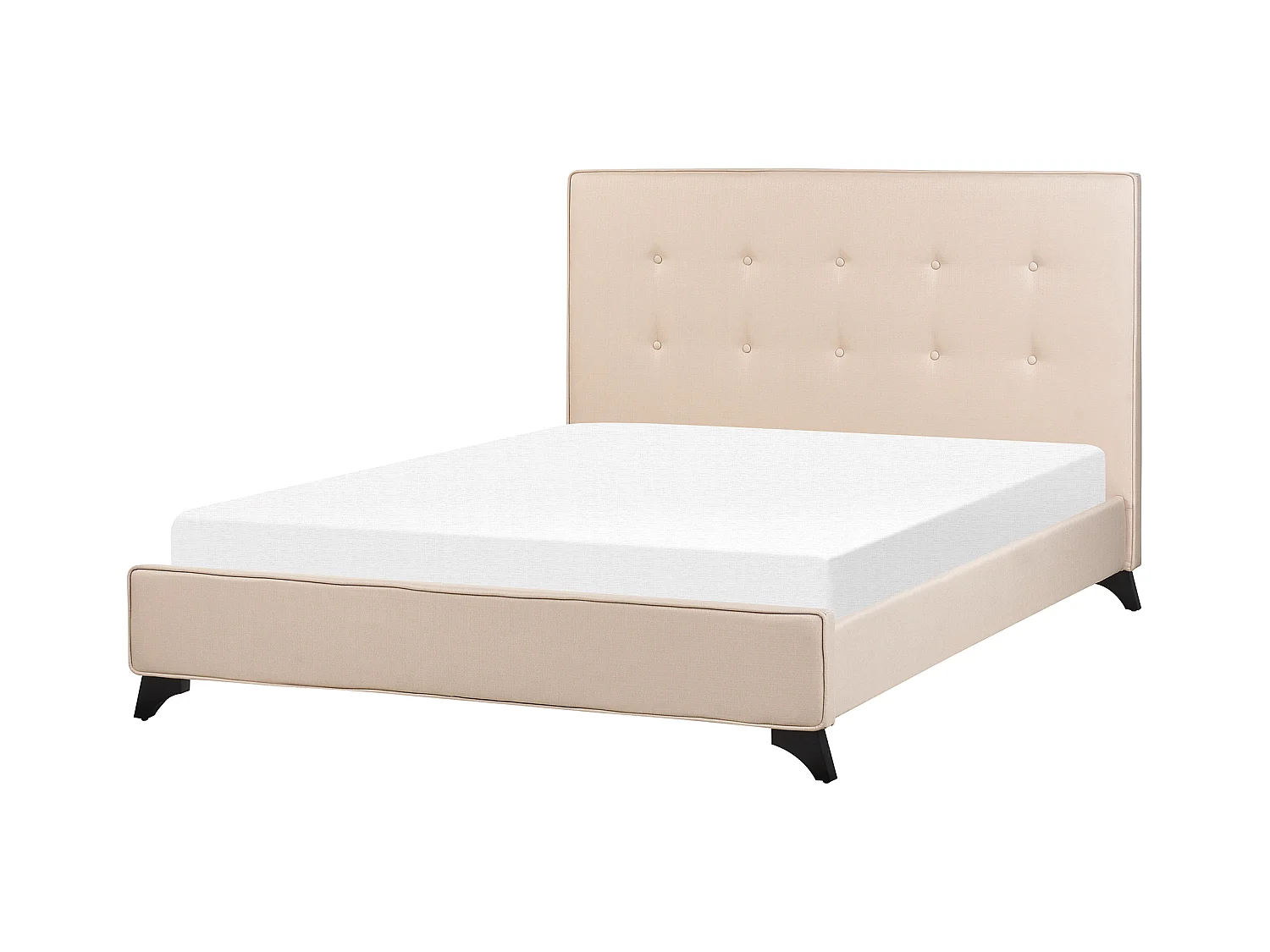 Letto Tessuto AMBASSADOR 140 x 200 cm Beige