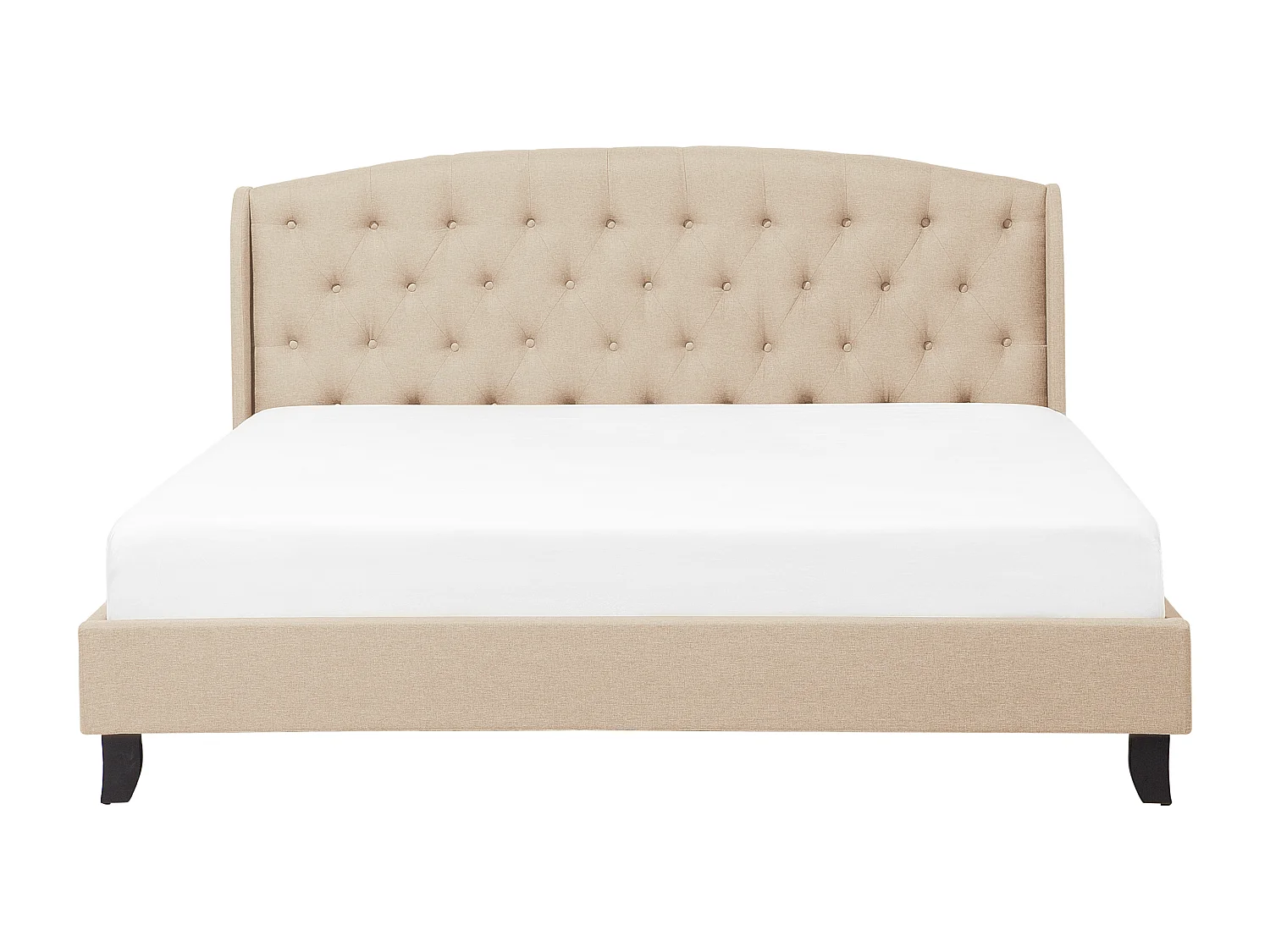 Bed Stof BORDEAUX 180 x 200 cm Beige