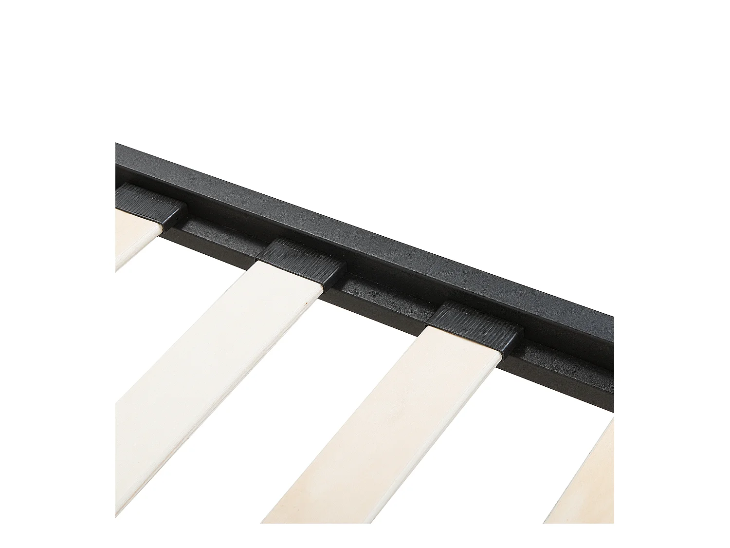 Letto Metallo RODEZ 140 x 200 cm Nero