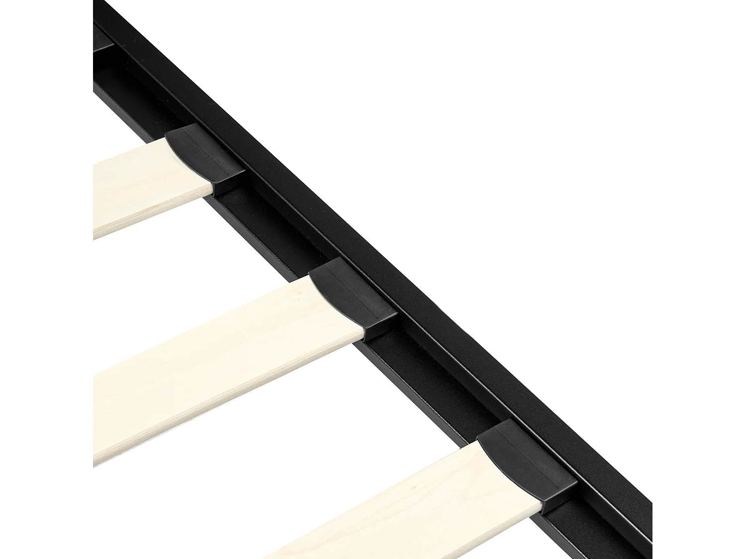 Letto Metallo RODEZ 140 x 200 cm Nero