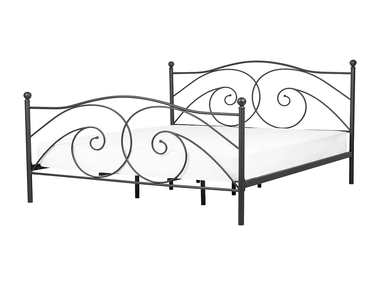 Bed Metaal DINARD 140 x 200 cm Zwart