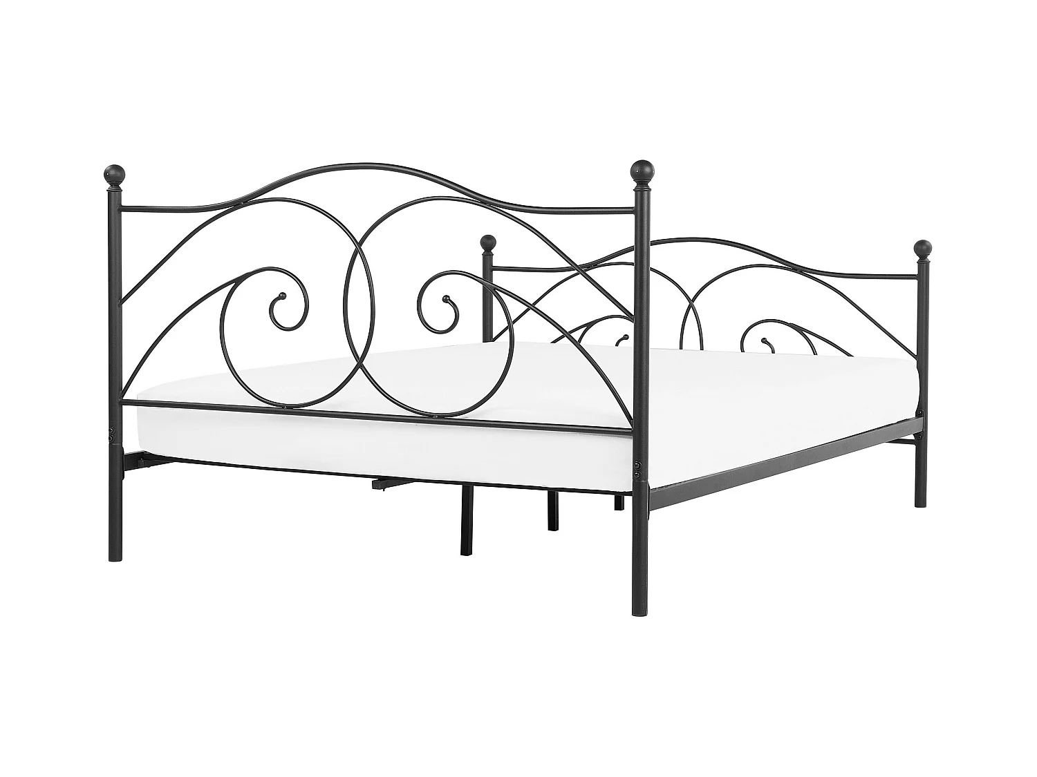 Bed Metaal DINARD 140 x 200 cm Zwart