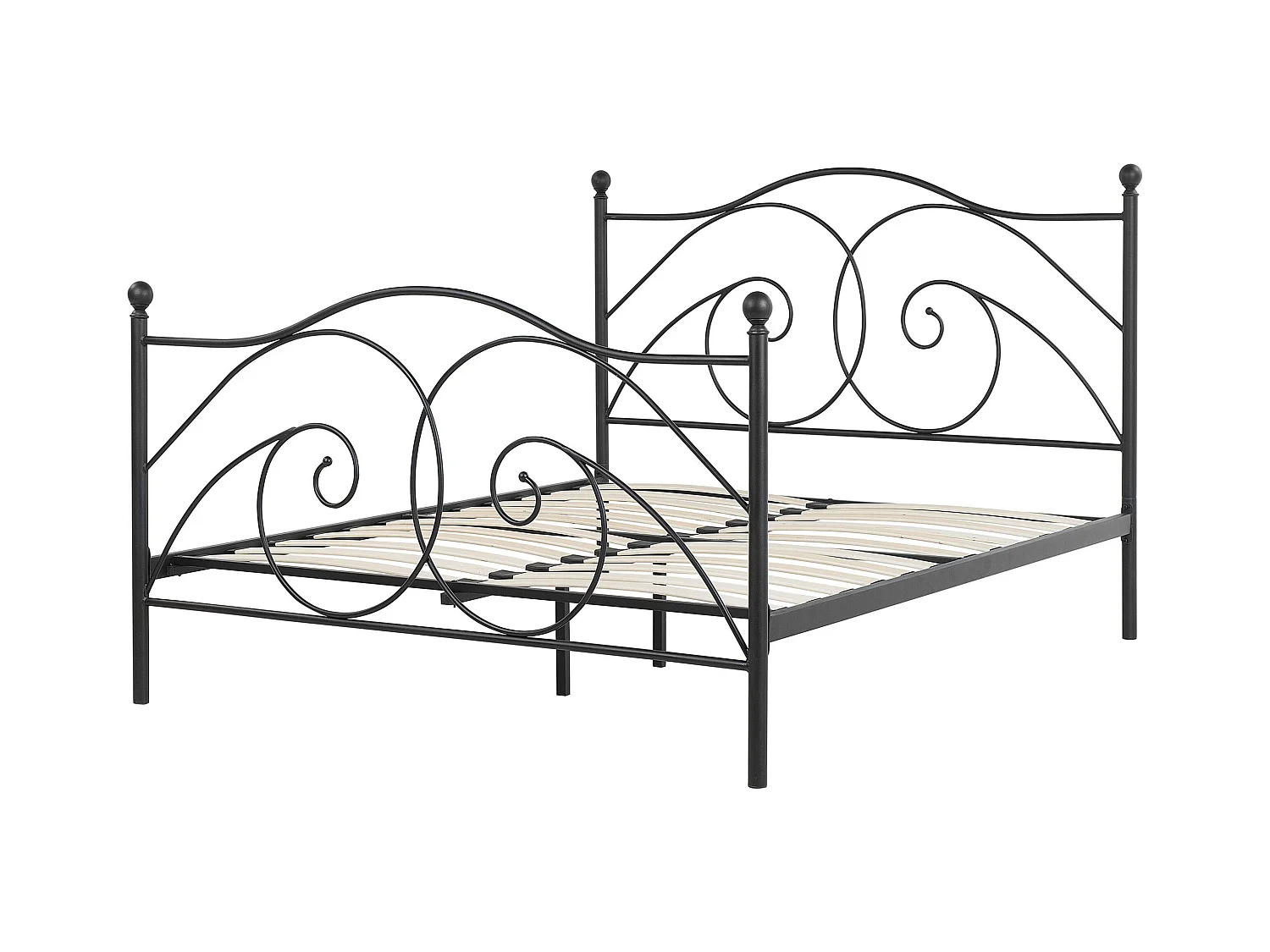 Bed Metaal DINARD 140 x 200 cm Zwart