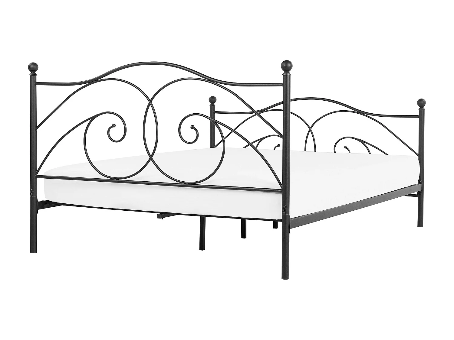Bed Metaal DINARD 140 x 200 cm Zwart