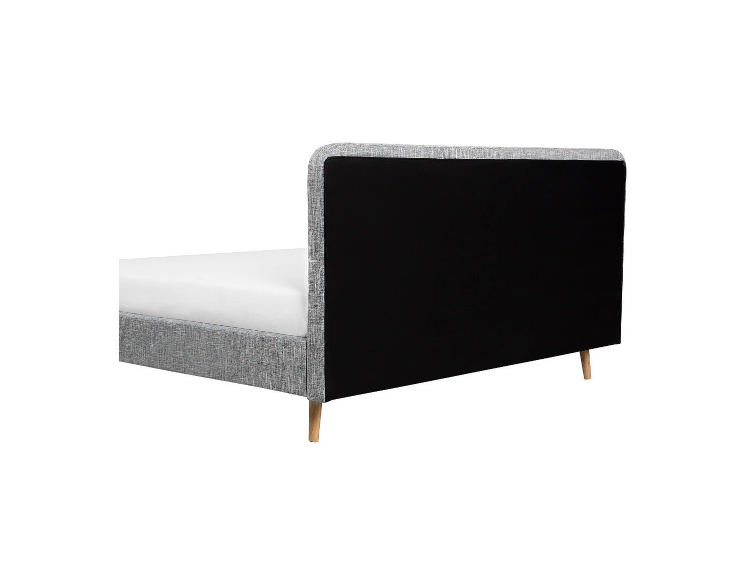 Bed Stof RENNES 160 x 200 cm Lichtgrijs