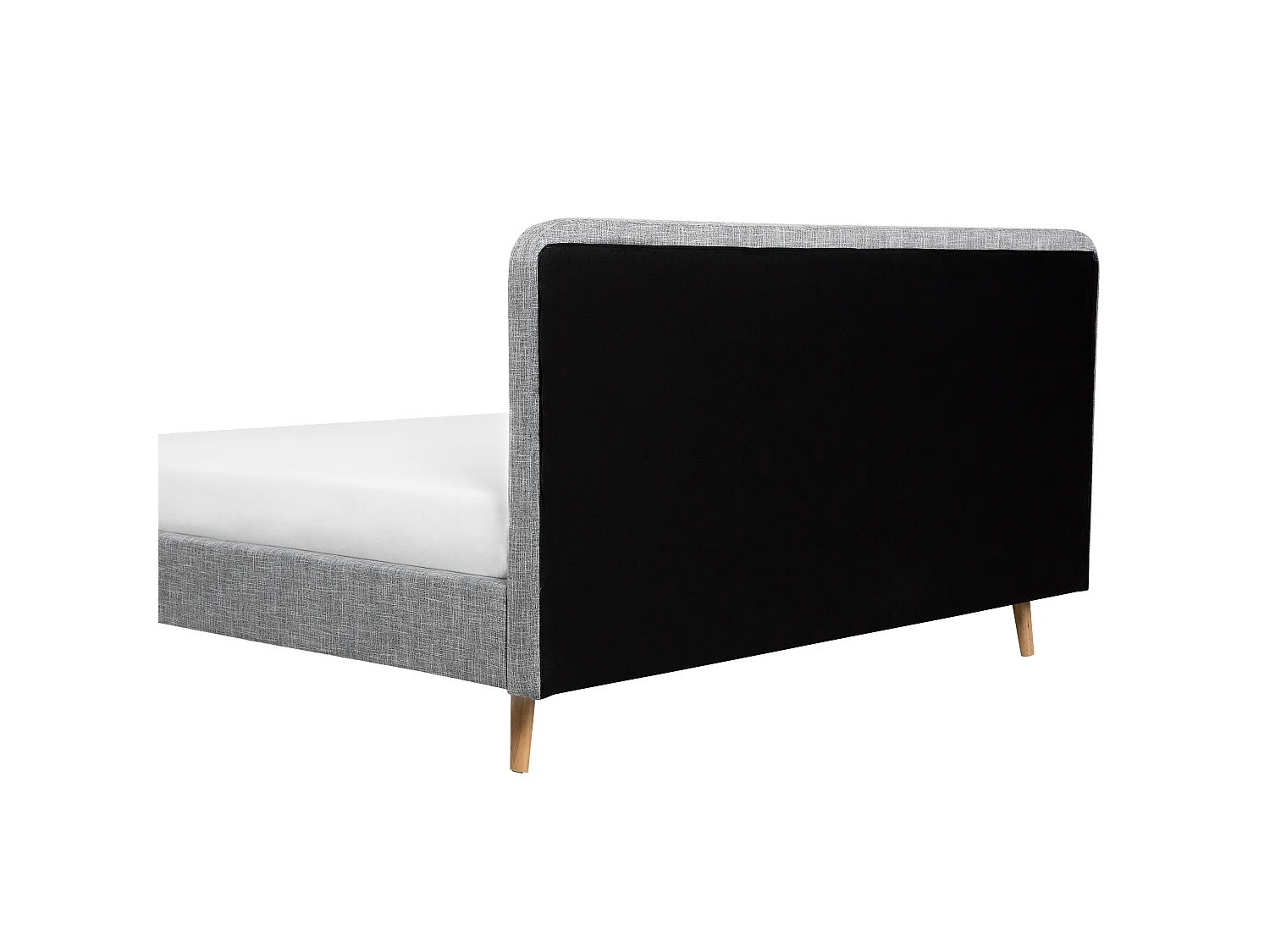 Bed Stof RENNES 160 x 200 cm Lichtgrijs