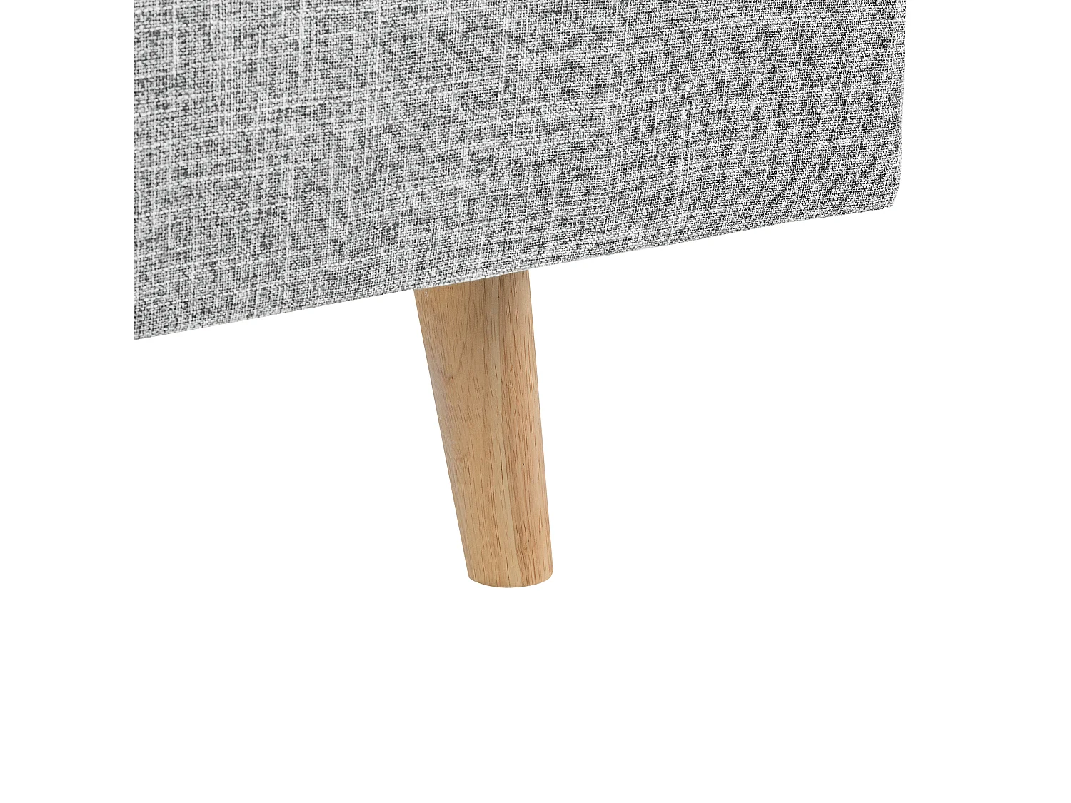 Bed Stof RENNES 160 x 200 cm Lichtgrijs