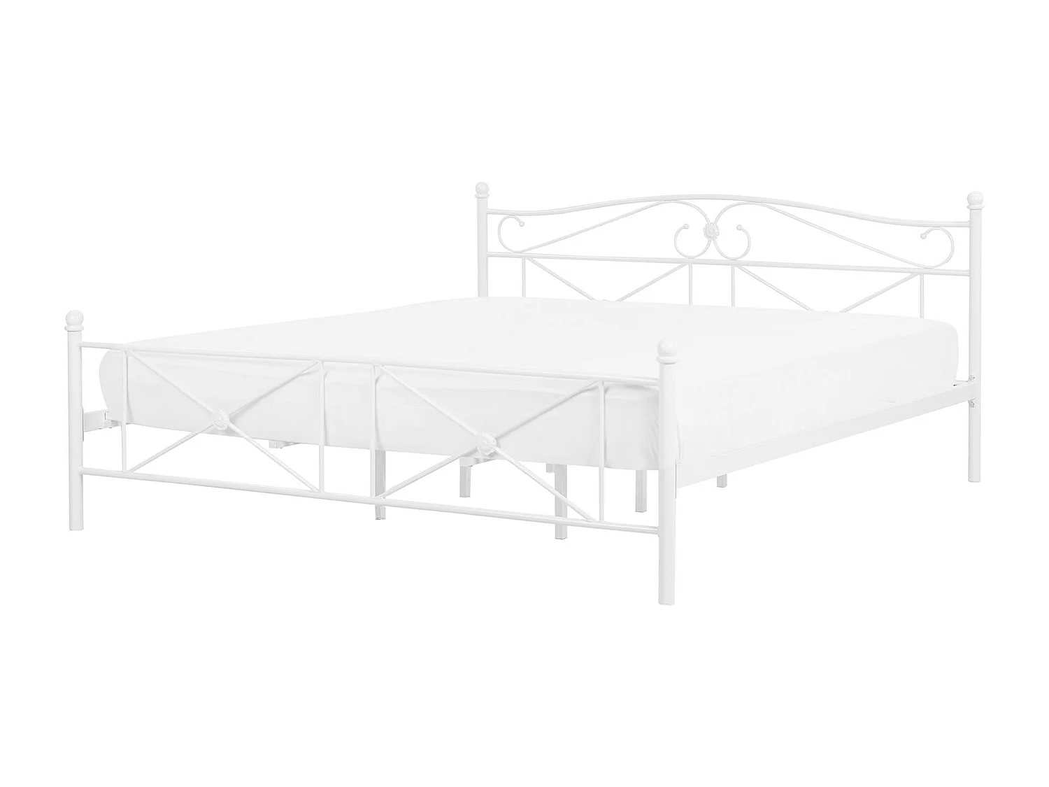 Bed Metaal RODEZ 180 x 200 cm Wit
