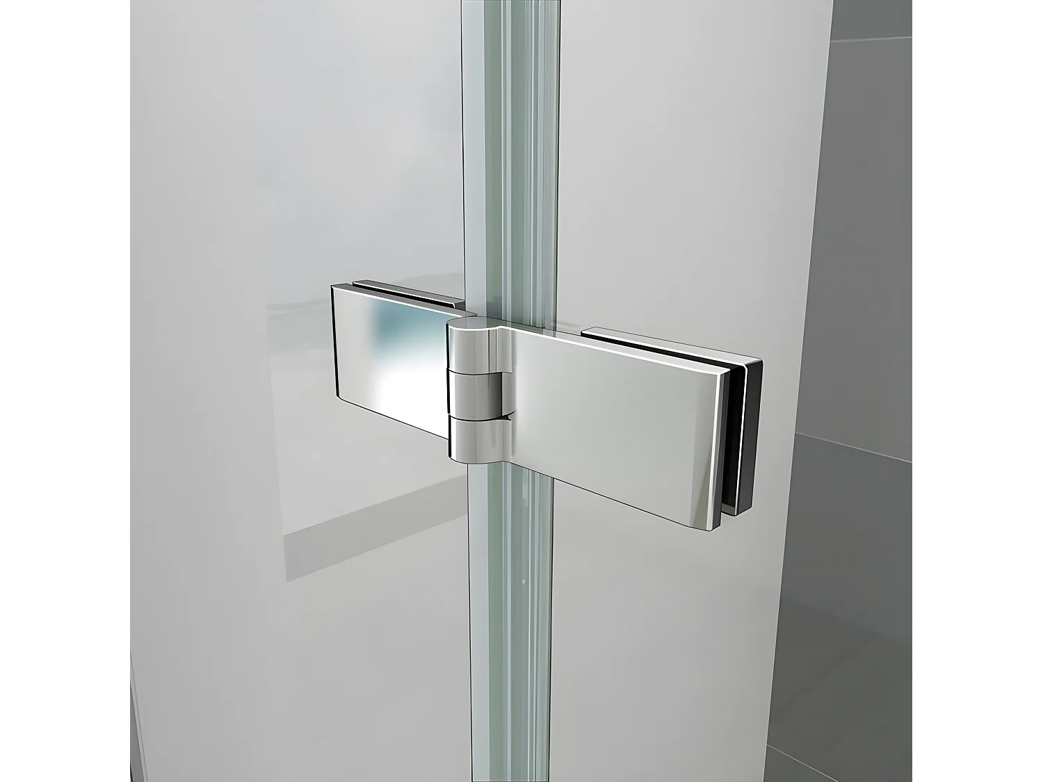 Badscherm 130cm Hoogte 140cm, draaibaar en opvouwbaar badscherm, 3 antikalk glaspanelen