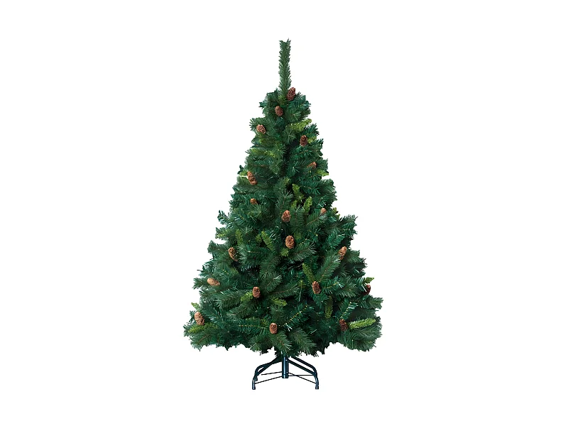 Sapin de Noël artificiel Vert avec Pomme de Pin H 180 cm