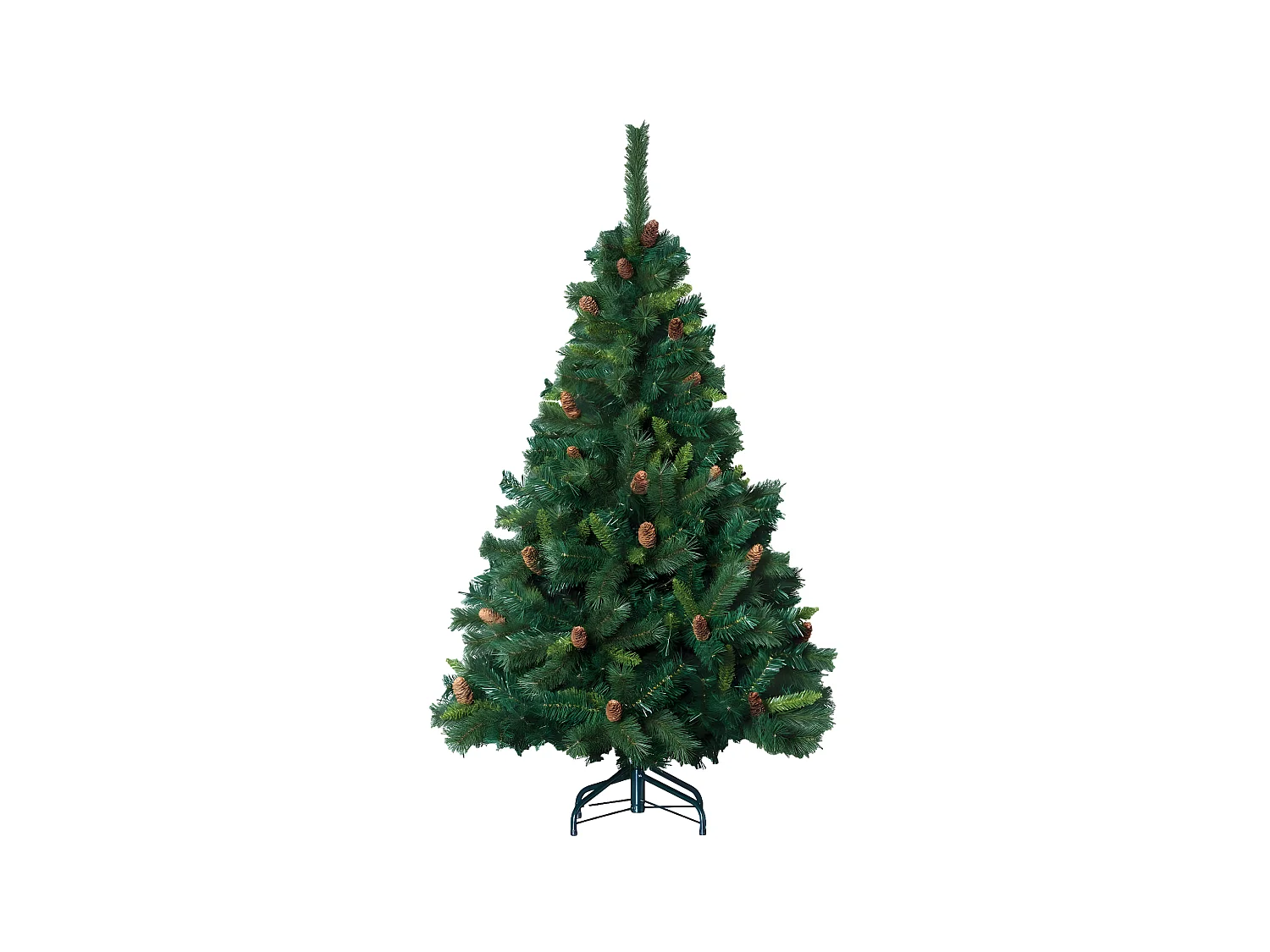 Sapin de Noël artificiel Vert avec Pomme de Pin H 180 cm