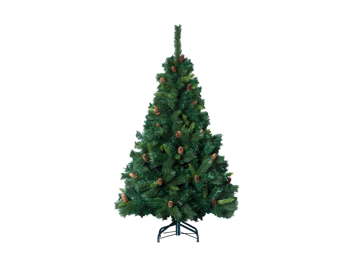 Sapin de Noël artificiel Vert avec Pomme de Pin H 180 cm