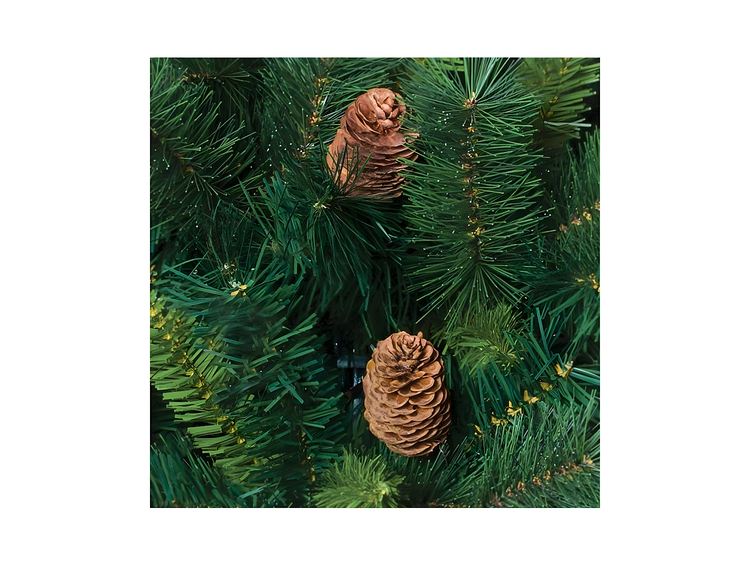 Sapin de Noël artificiel Vert avec Pomme de Pin H 180 cm