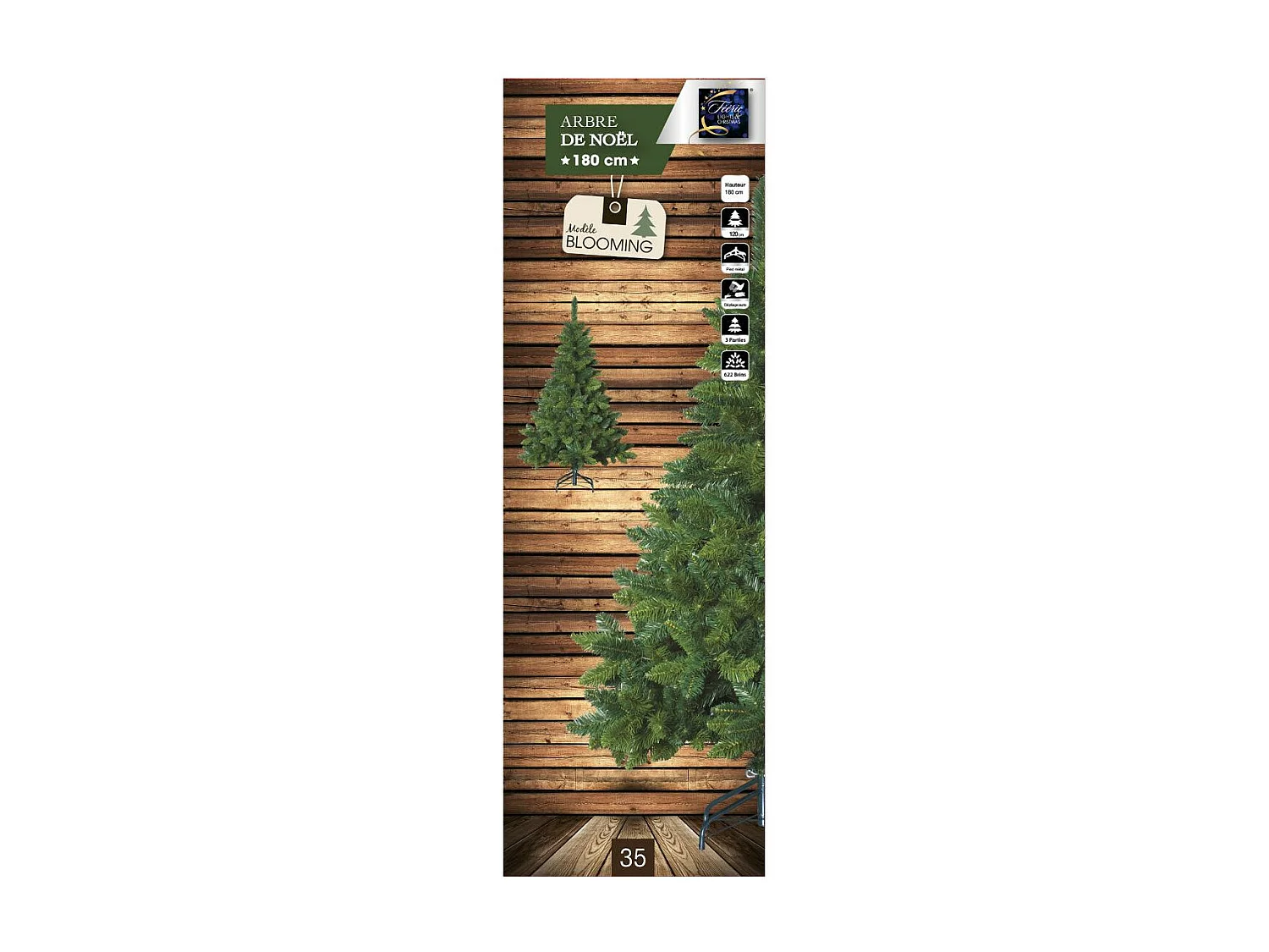 Sapin de Noël artificiel Vert qualité Premium H 180 cm