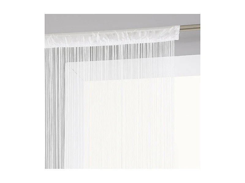 Rideau fil Blanc 90 x 200 cm densité optimale