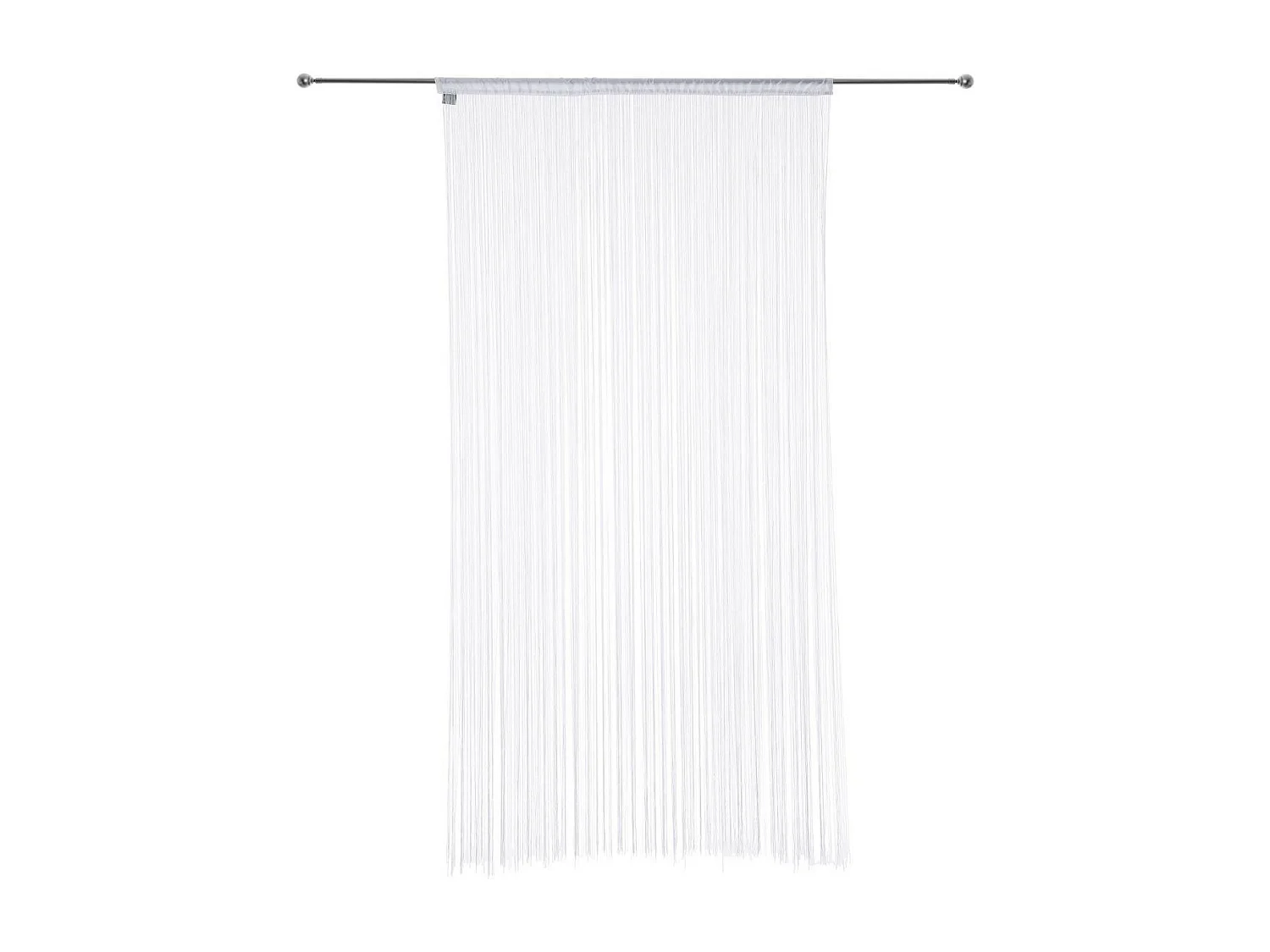 Cortina con hilos lisos y coloridos