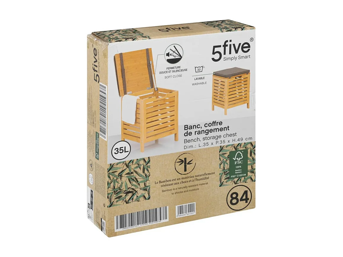 Banc et Coffre de rangement en Bambou