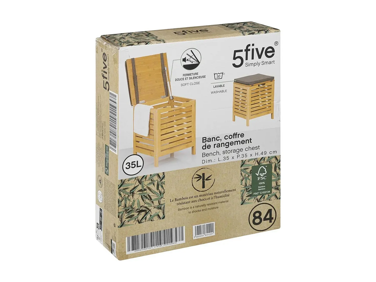 Banc et Coffre de rangement en Bambou