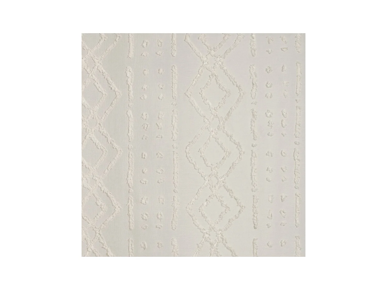 Voilage à œillets Beige Lin motif Jacquard 140 x 240 cm