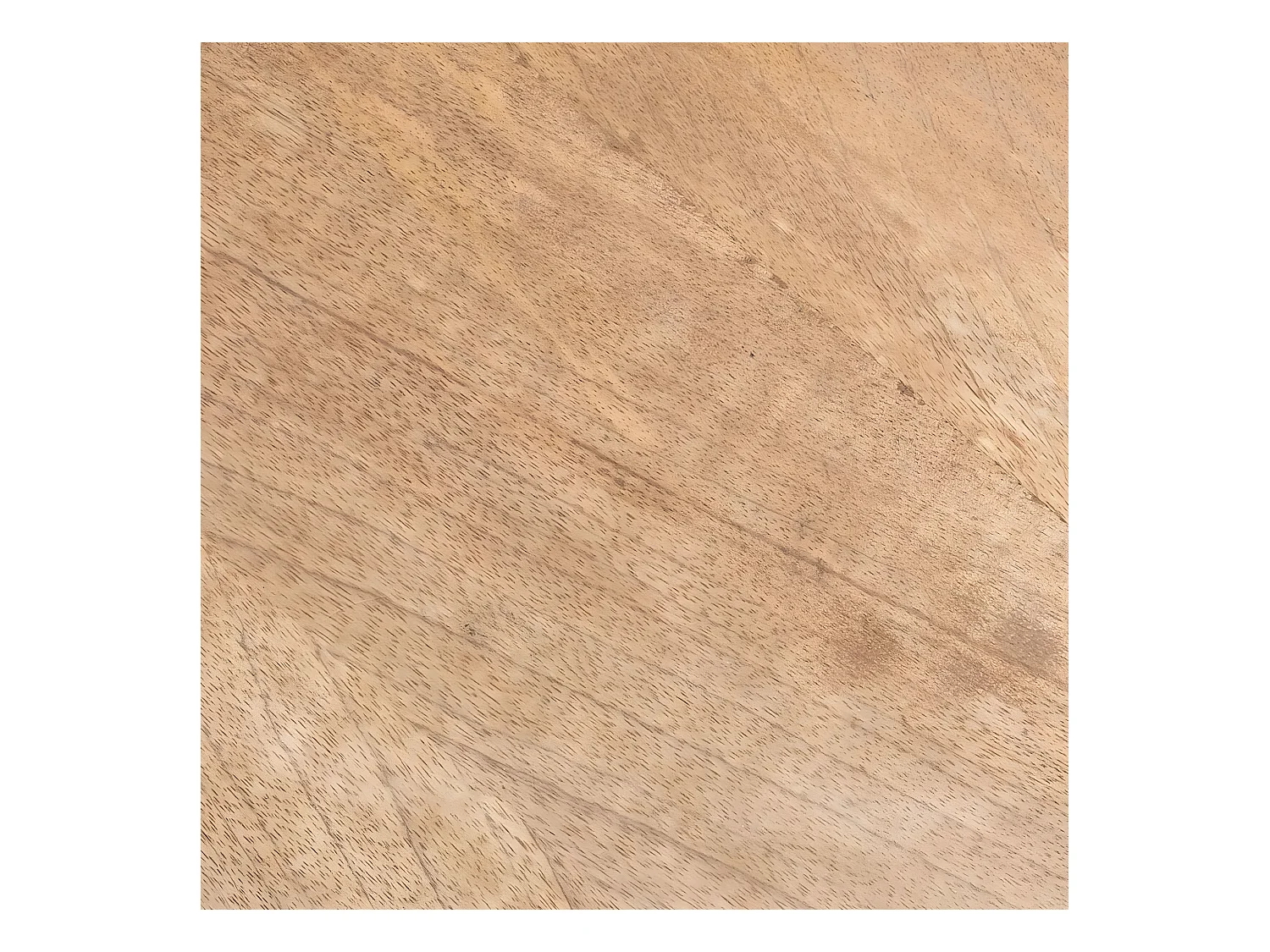 Set de 2 Tables Basses en Bois de Manguier et Métal filaire Noir