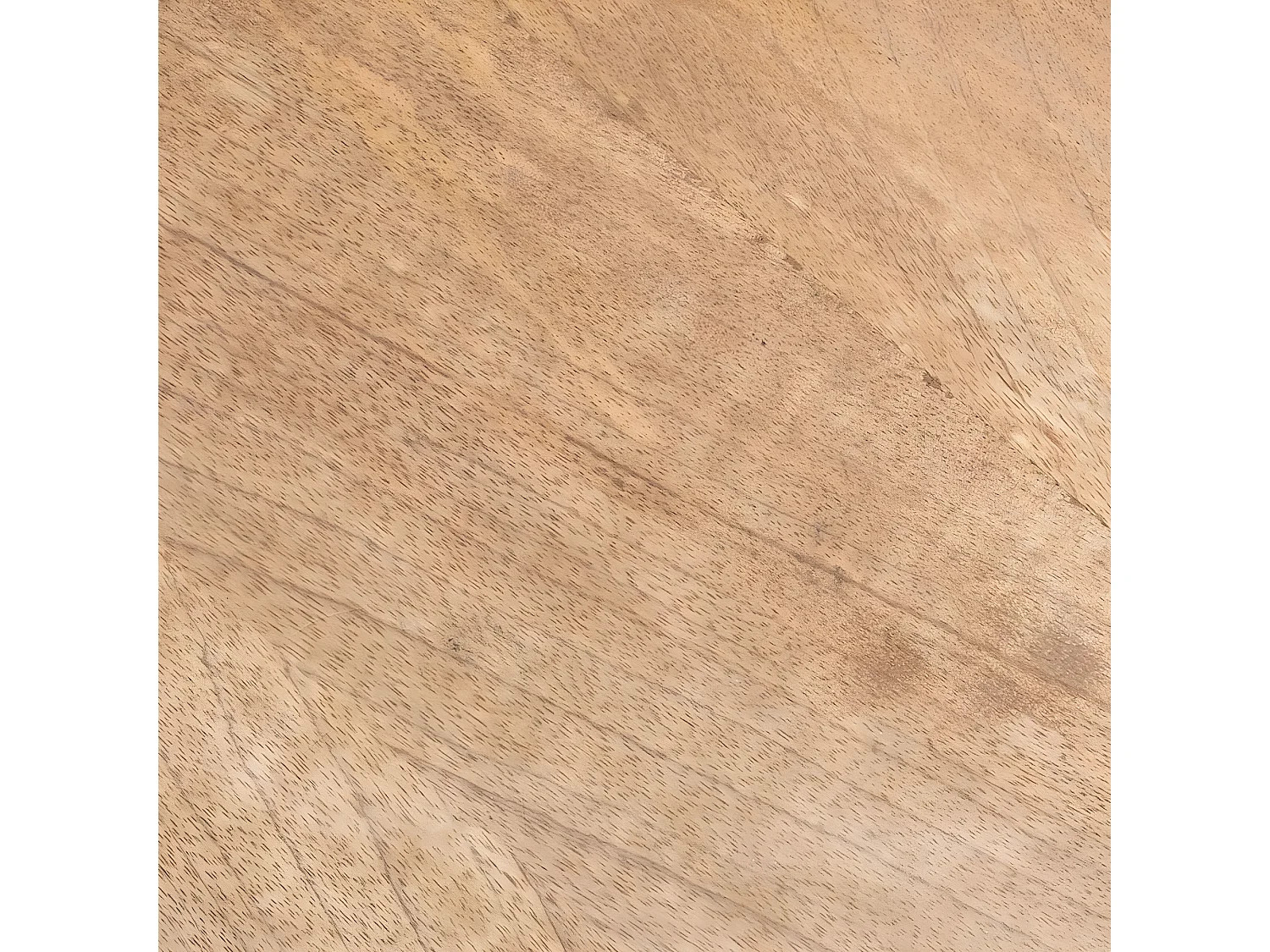 Set de 2 Tables Basses en Bois de Manguier et Métal filaire Noir