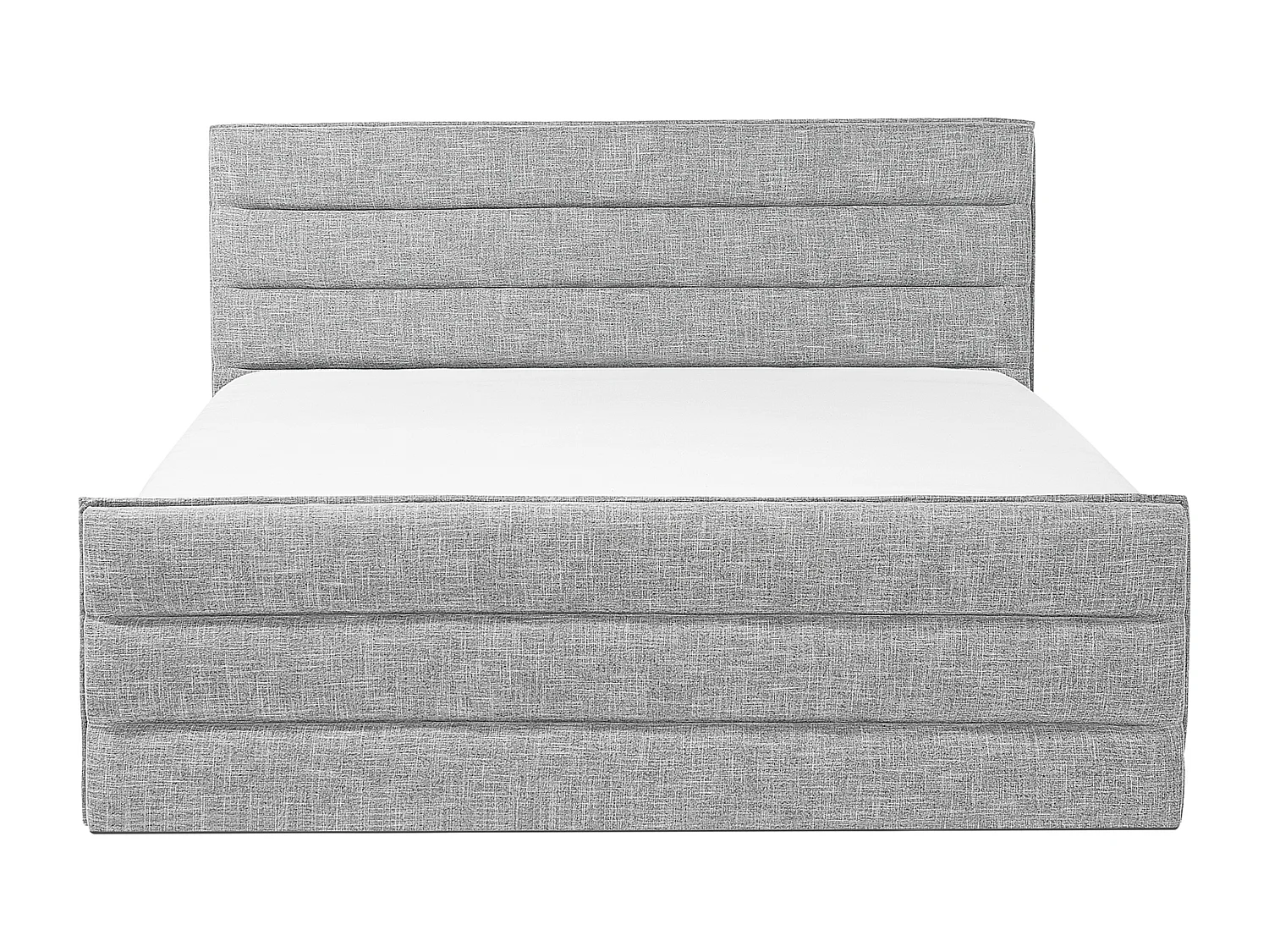 Cama Tela VALBONNE 180 x 200 cm Gris claro
