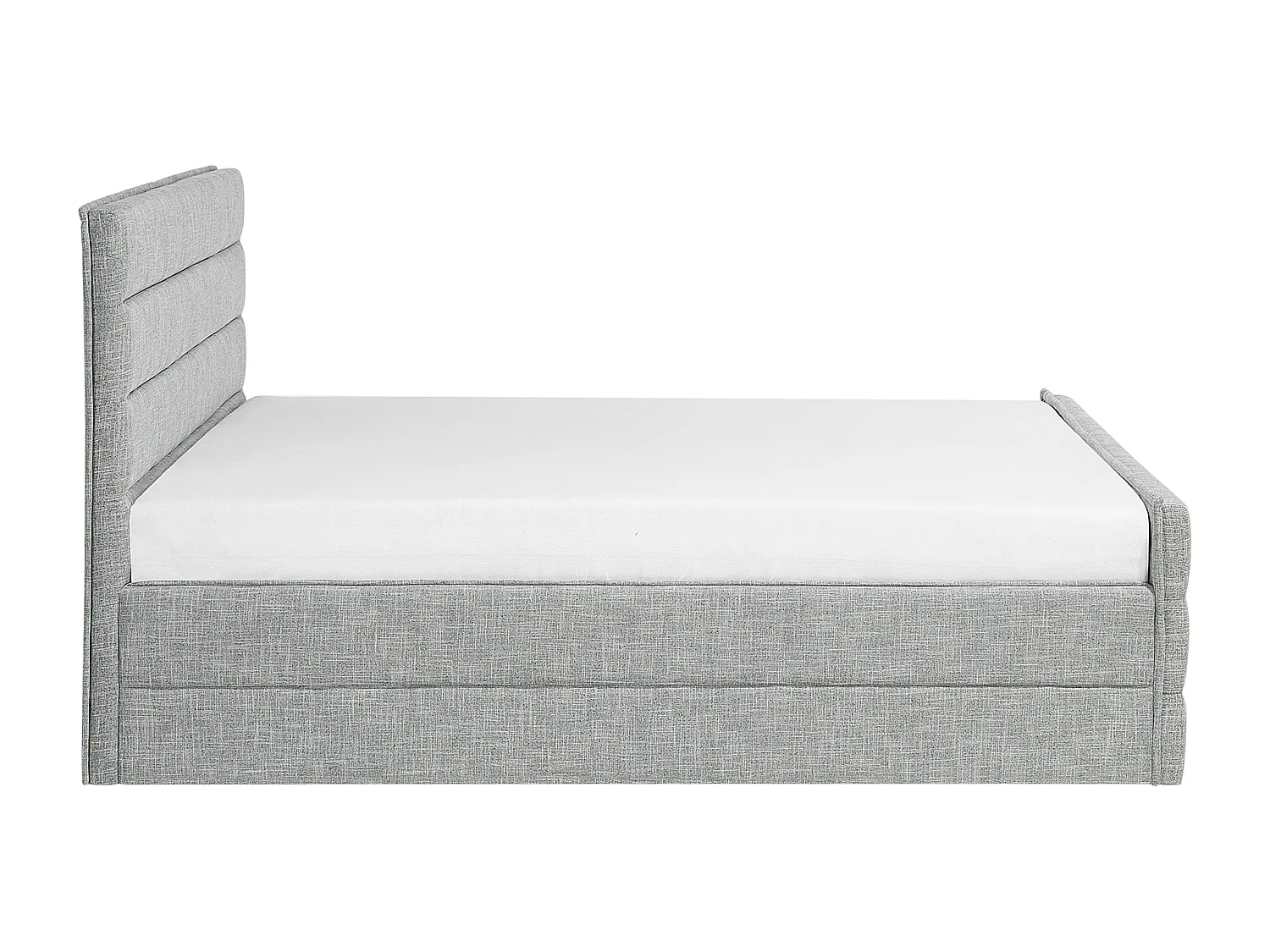Cama Tela VALBONNE 180 x 200 cm Gris claro