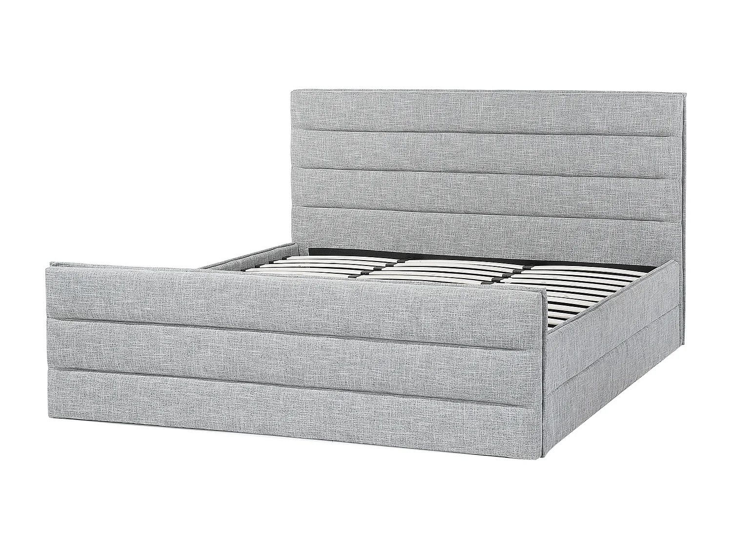 Cama Tela VALBONNE 180 x 200 cm Gris claro