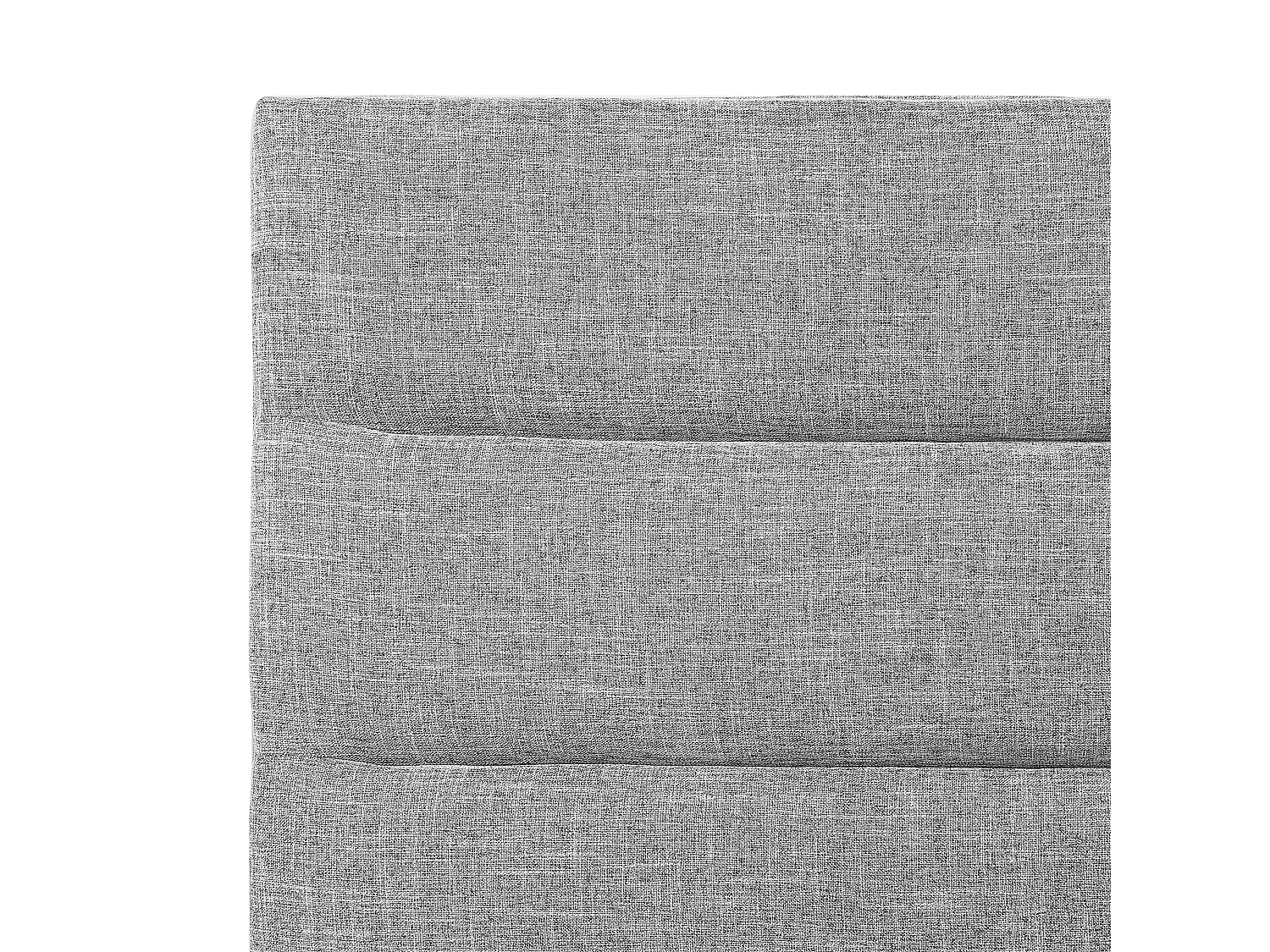 Cama Tela VALBONNE 180 x 200 cm Gris claro
