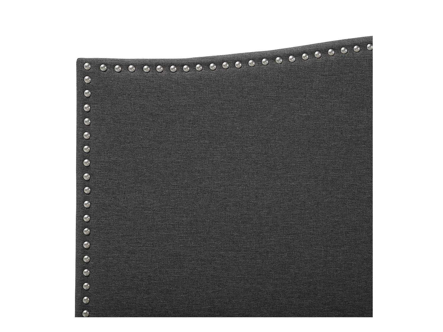 Lit avec sommier Tissu MONTPELLIER 180 x 200 cm Gris foncé