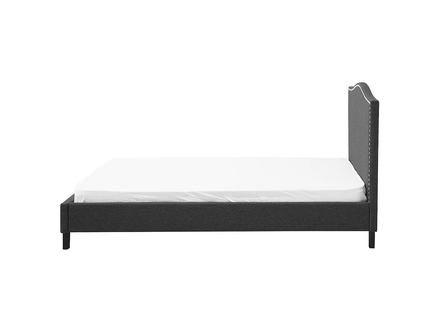 Bed Fabric MONTPELLIER 180 x 200 cm (EU Super King) Dark Grey