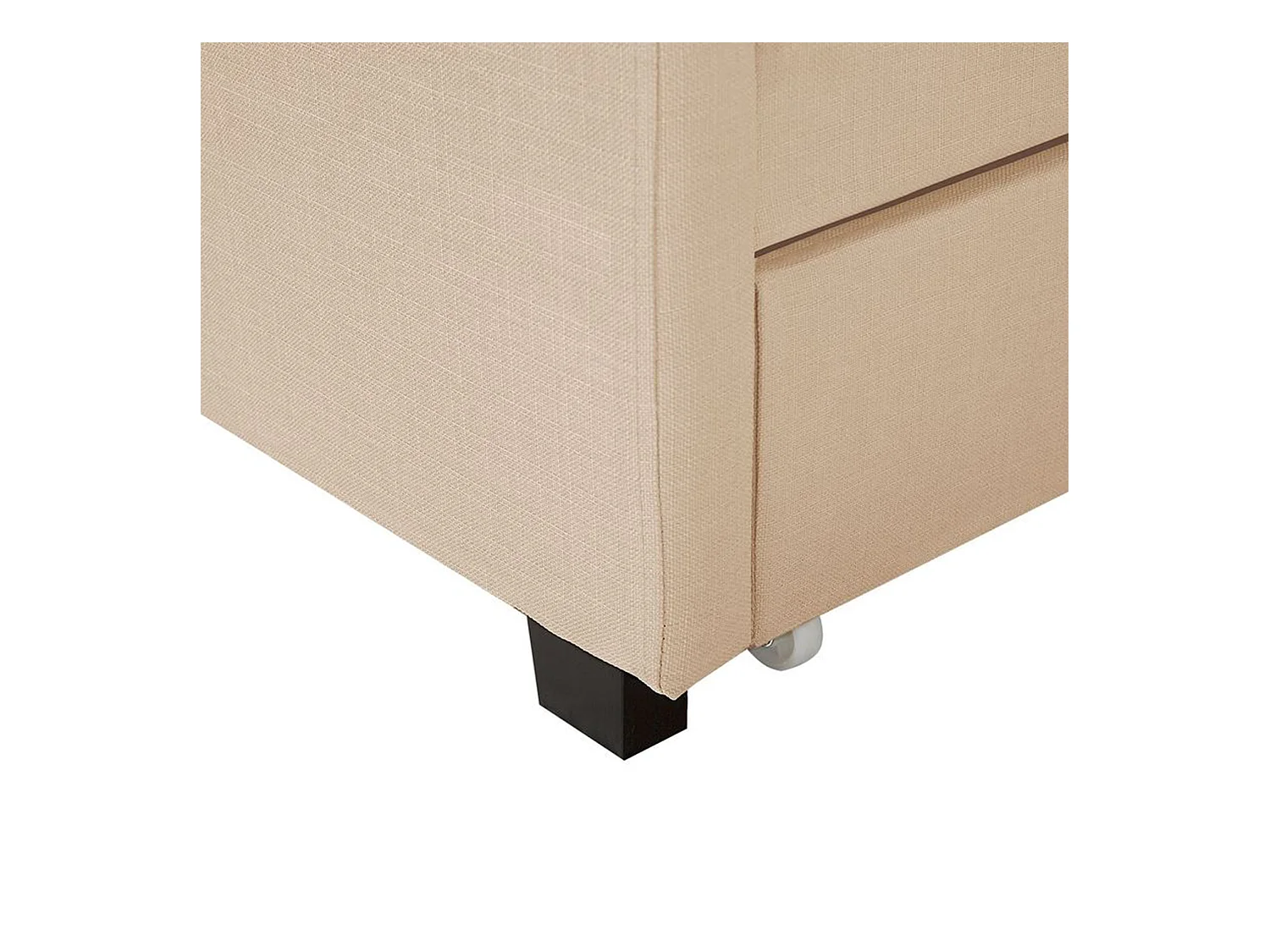 Cama con cajones Tela MONTPELLIER 180 x 200 cm Beige