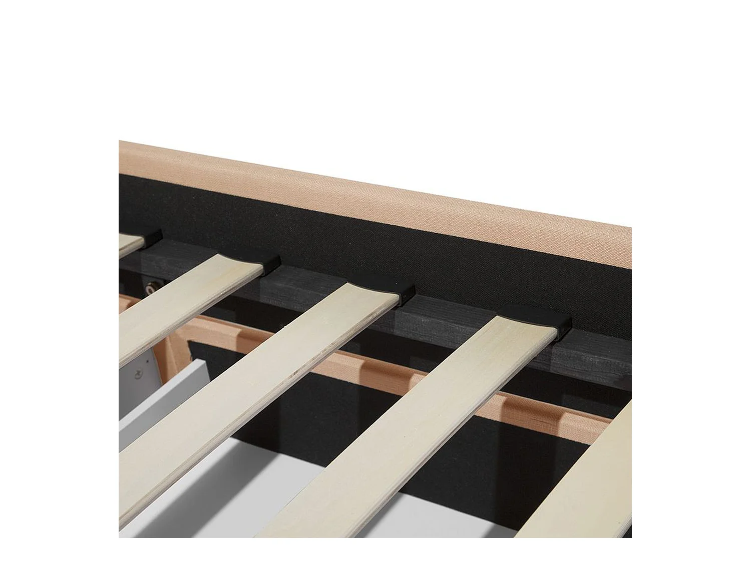 Cama con cajones Tela MONTPELLIER 180 x 200 cm Beige