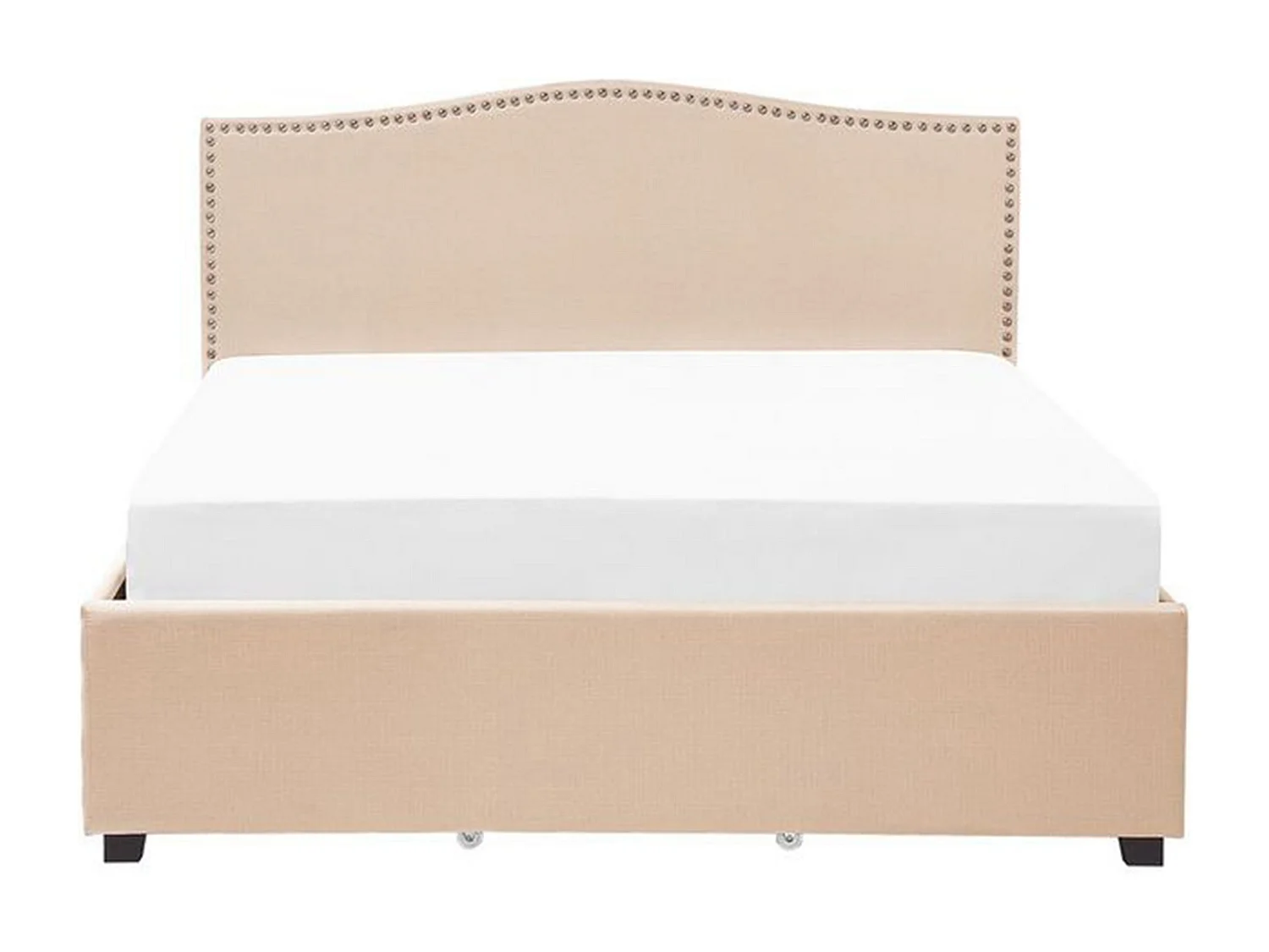 Bed met opbergladen Stof MONTPELLIER 180 x 200 cm Beige