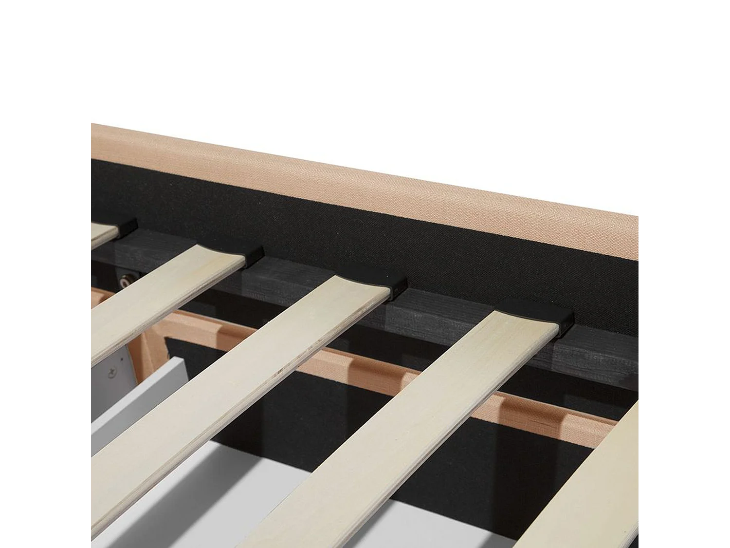 Bed met opbergladen Stof MONTPELLIER 180 x 200 cm Beige