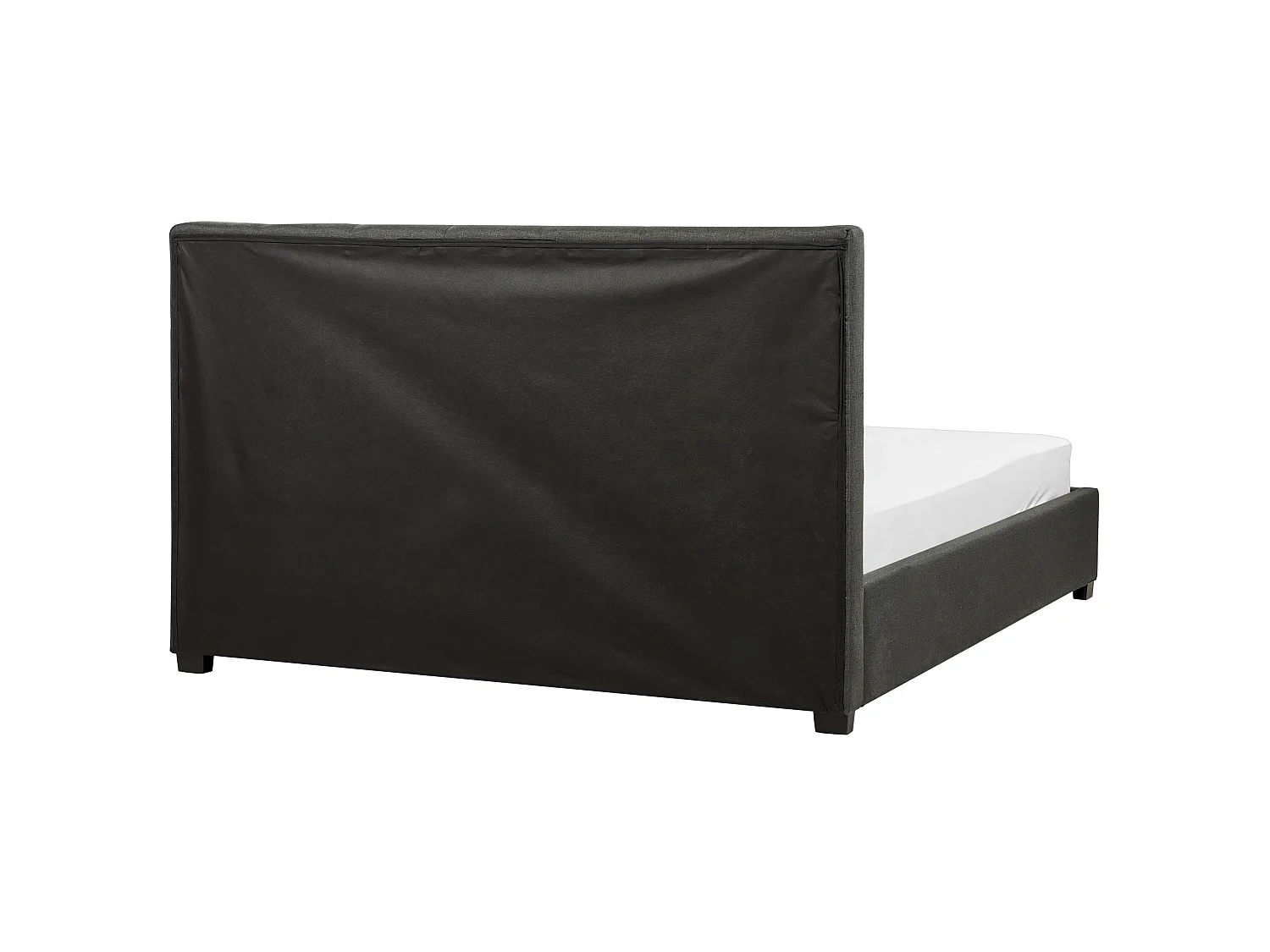 Bed met opbergladen Stof LA ROCHELLE 160 x 200 cm Donkergrijs