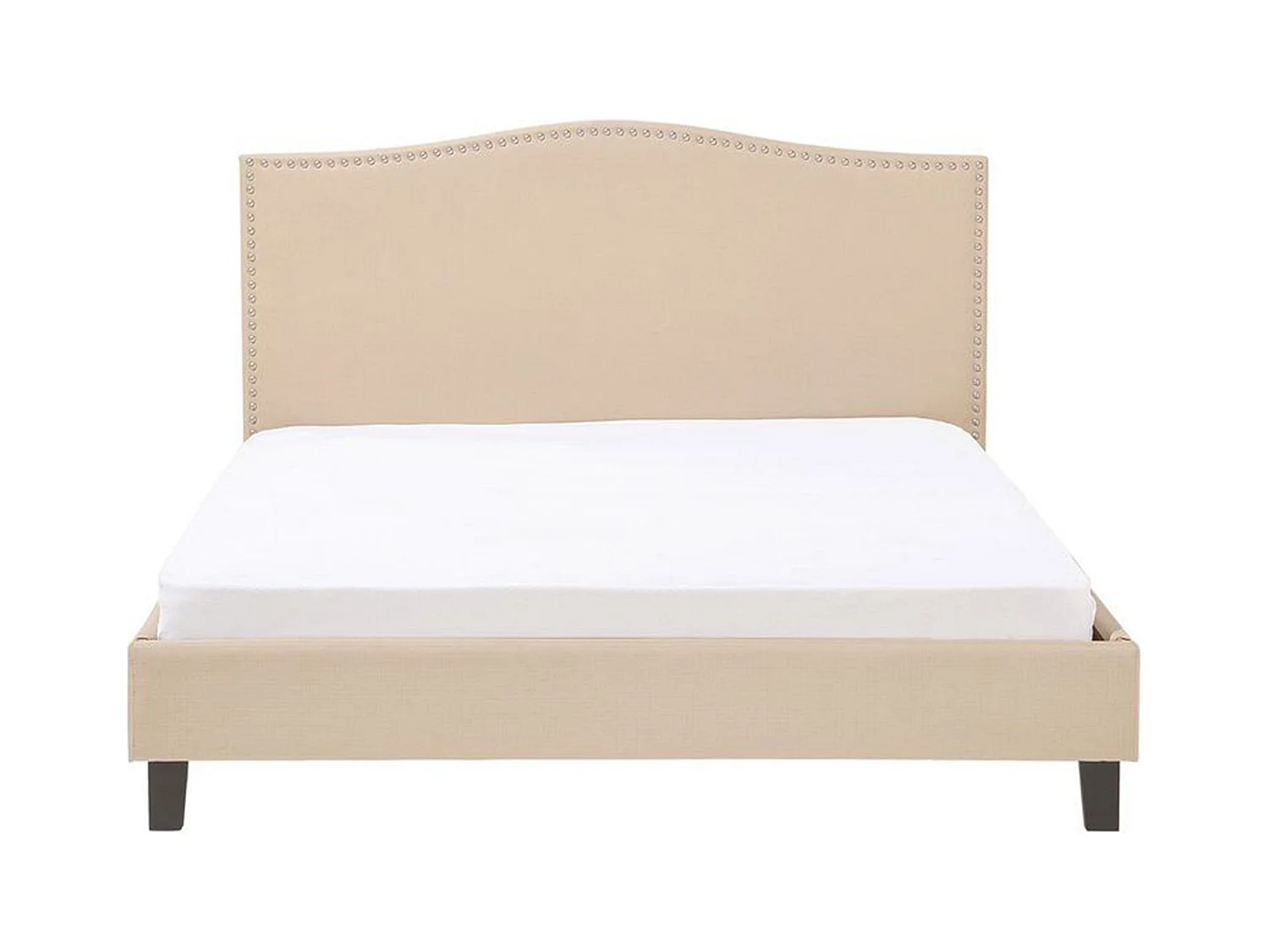 Lit avec sommier Tissu MONTPELLIER 180 x 200 cm Beige