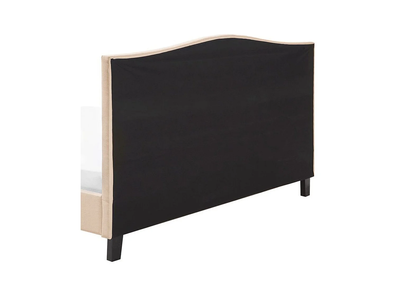 Lit avec sommier Tissu MONTPELLIER 180 x 200 cm Beige