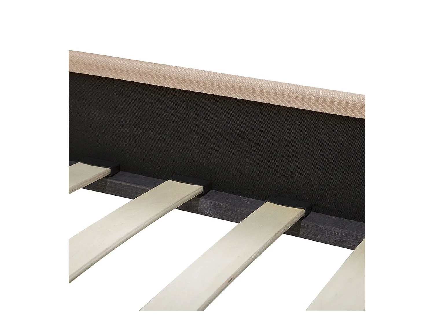 Lit avec sommier Tissu MONTPELLIER 180 x 200 cm Beige