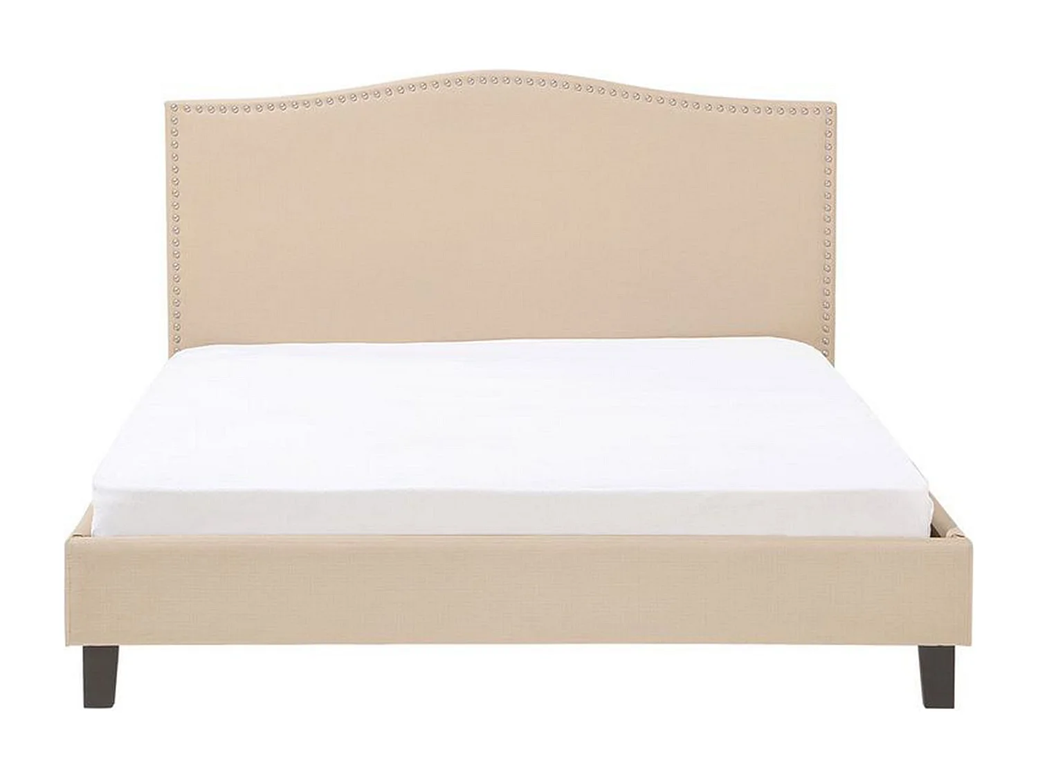 Lit avec sommier Tissu MONTPELLIER 180 x 200 cm Beige