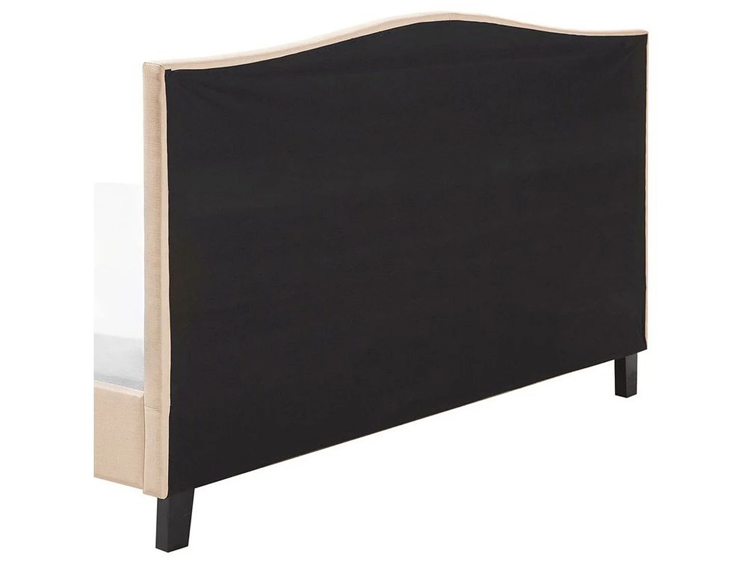 Lit avec sommier Tissu MONTPELLIER 180 x 200 cm Beige