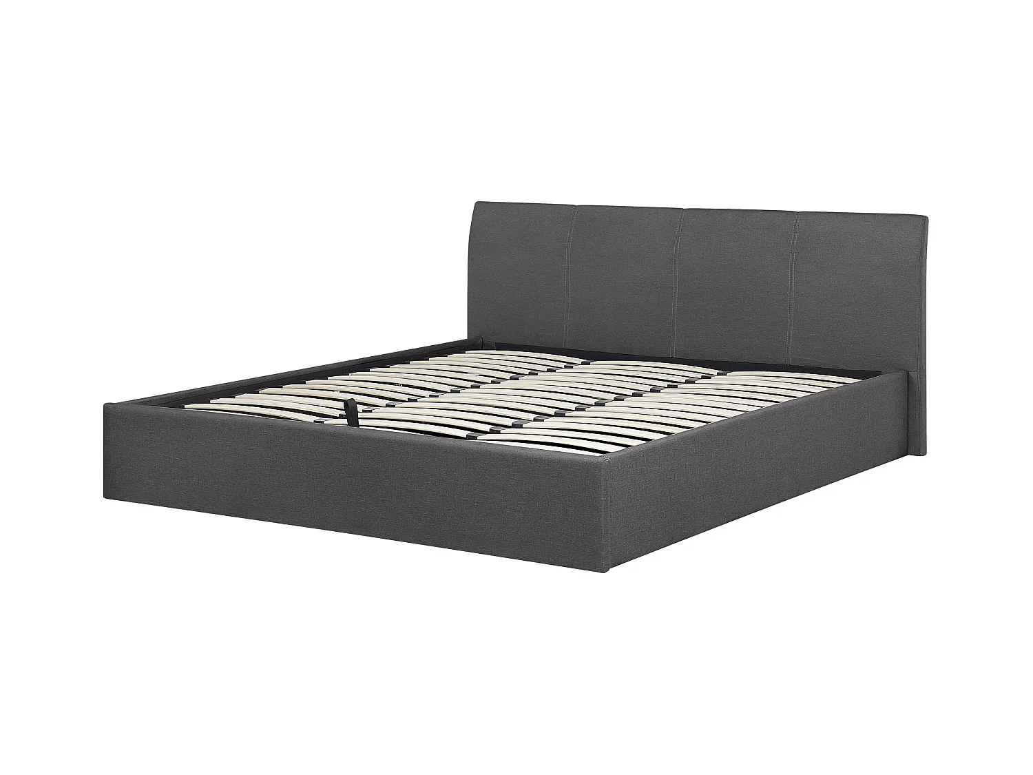 Cama con almacenaje Tela ORBEY 180 x 200 cm Gris
