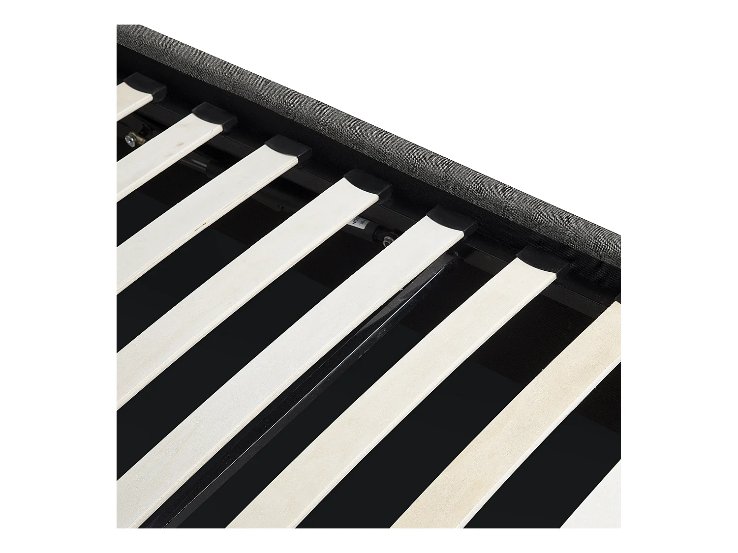 Cama con almacenaje Tela ORBEY 180 x 200 cm Gris