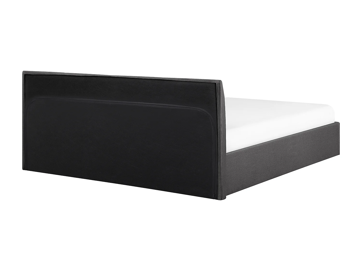 Cama baú Tecido ORBEY 180 x 200 cm Cinzento