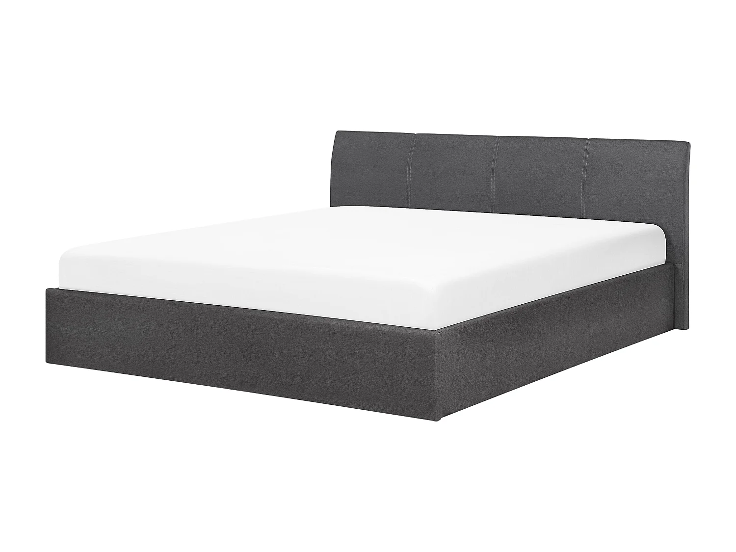 Bed met opbergruimte Stof ORBEY 180 x 200 cm Grijs