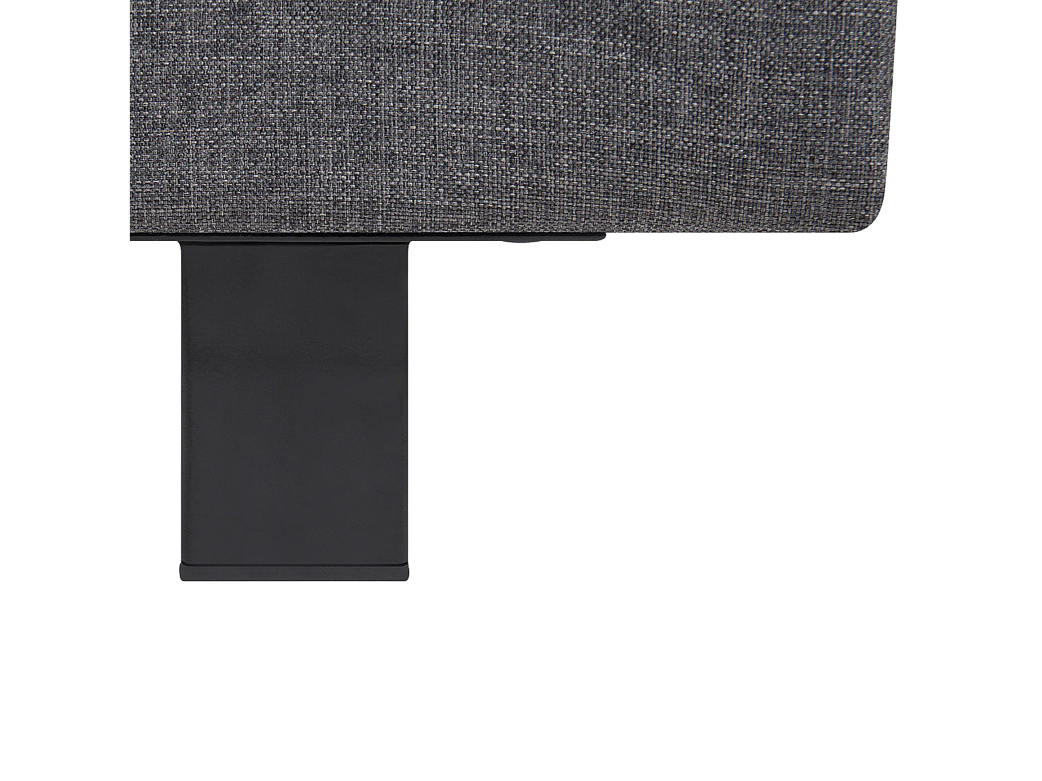 Lit avec sommier Tissu ALBI 160 x 200 cm Gris