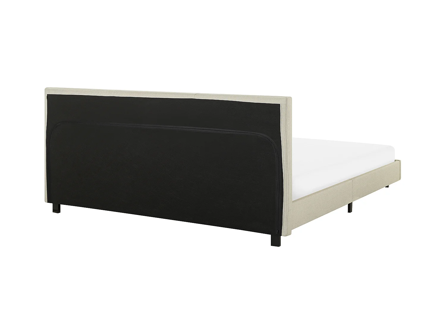 Lit avec sommier Tissu ALBI 180 x 200 cm Beige