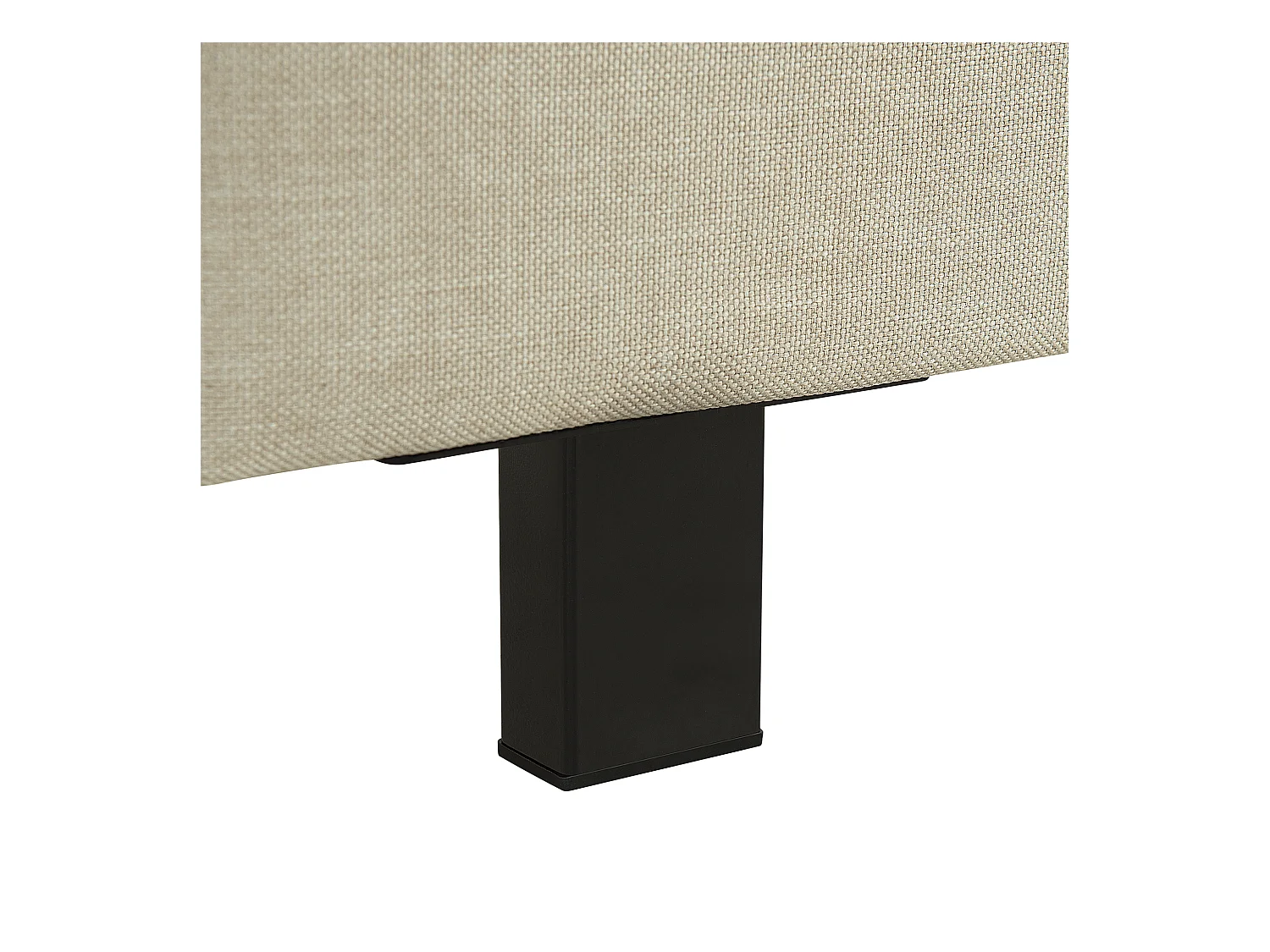 Lit avec sommier Tissu ALBI 180 x 200 cm Beige