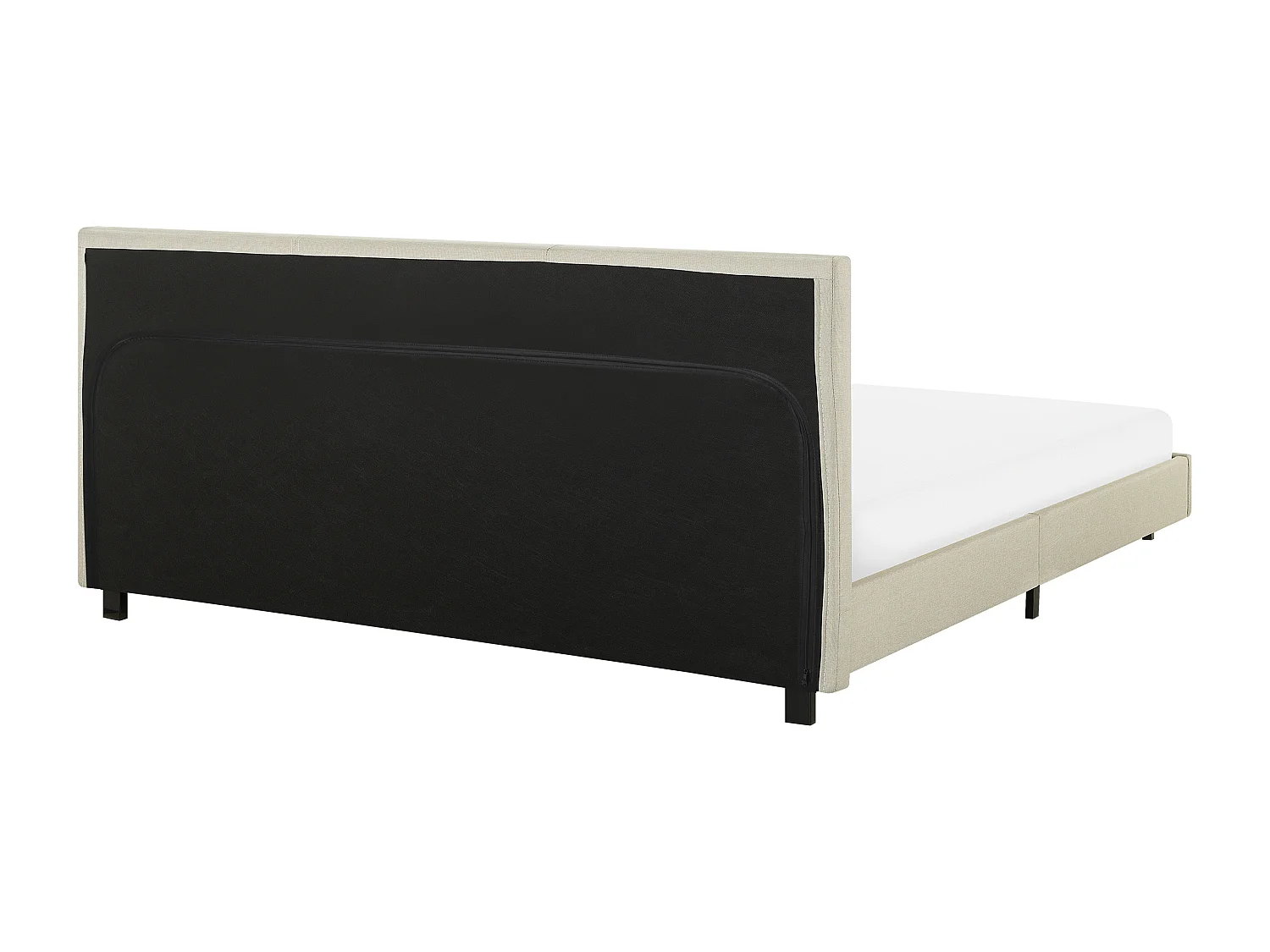 Lit avec sommier Tissu ALBI 180 x 200 cm Beige