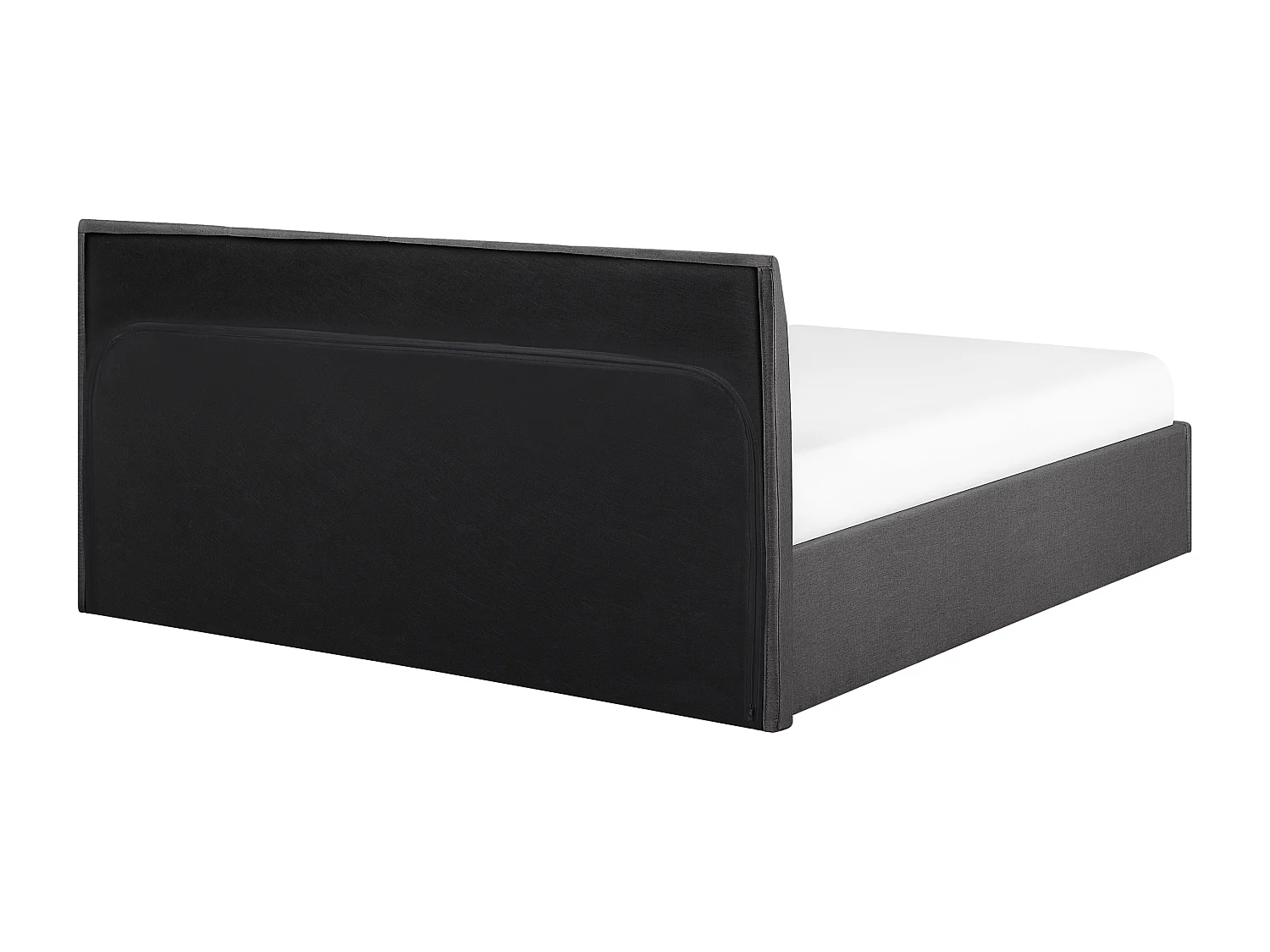 Cama baú Tecido ORBEY 160 x 200 cm Cinzento